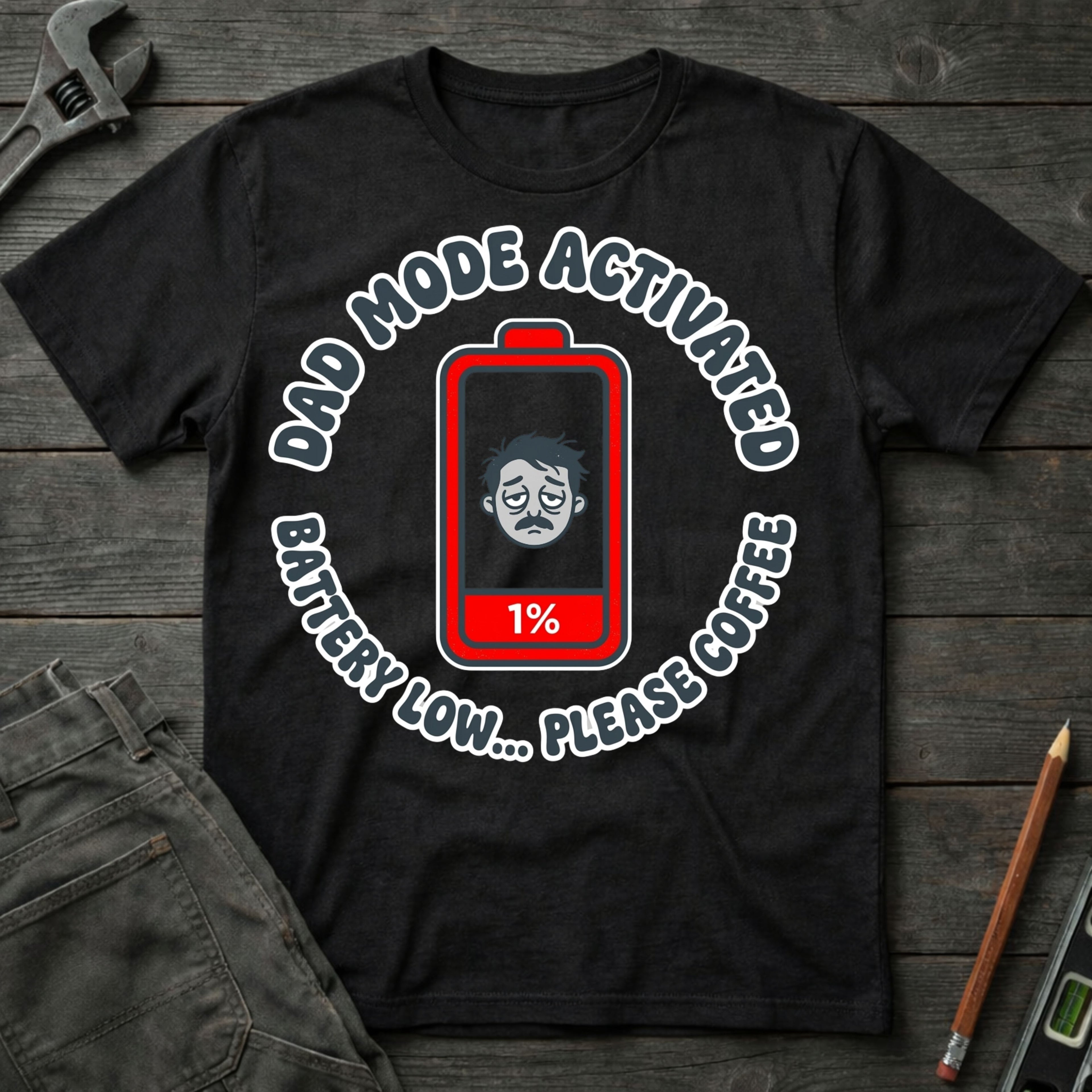 Battery Low: Please Coffee T-Shirt
