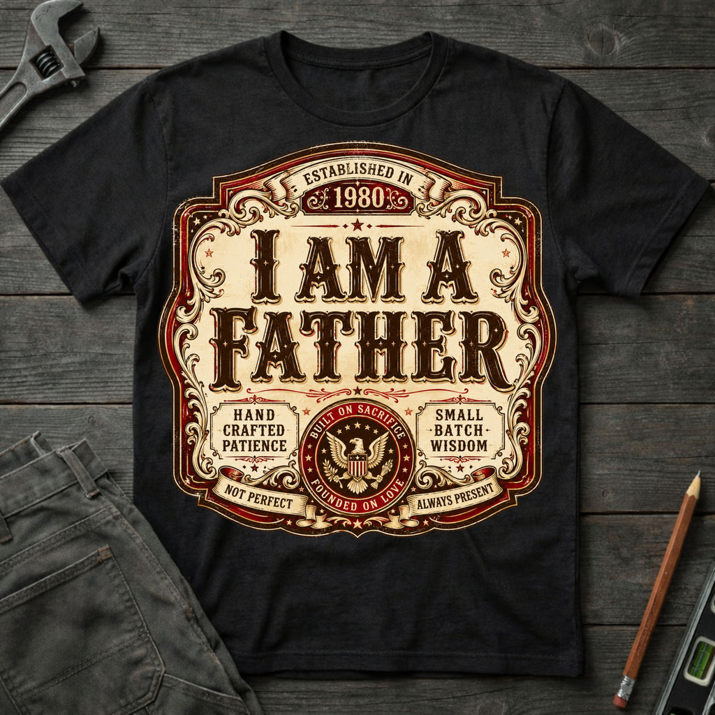 I am a Father Label T-Shirt