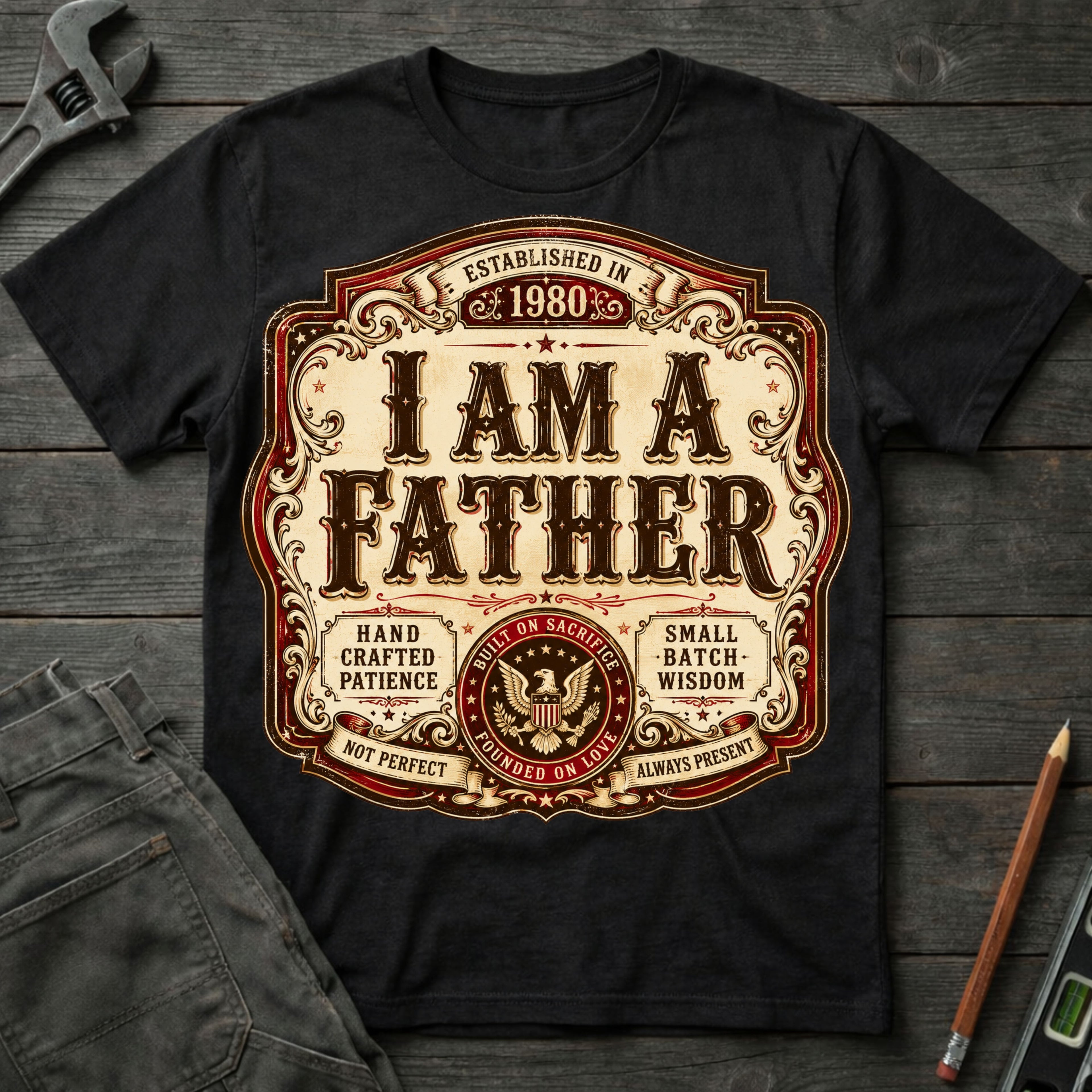 I am a Father Label T-Shirt