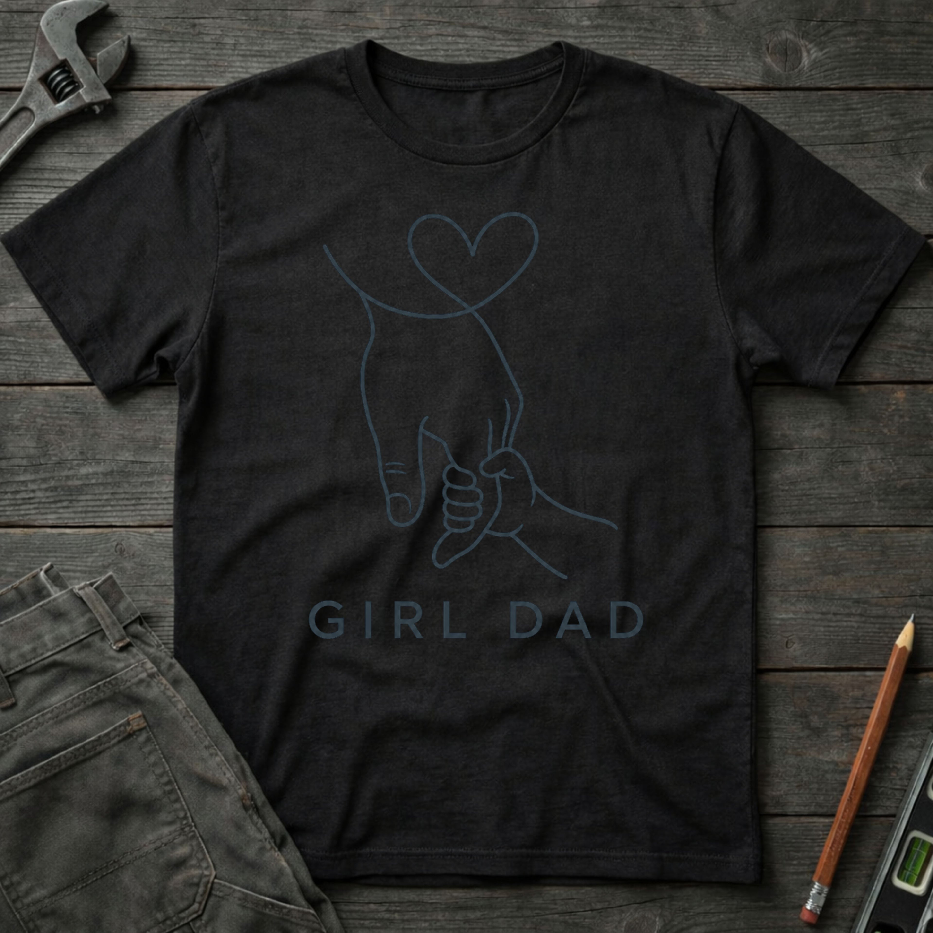 Girl Dad Outline T-Shirt