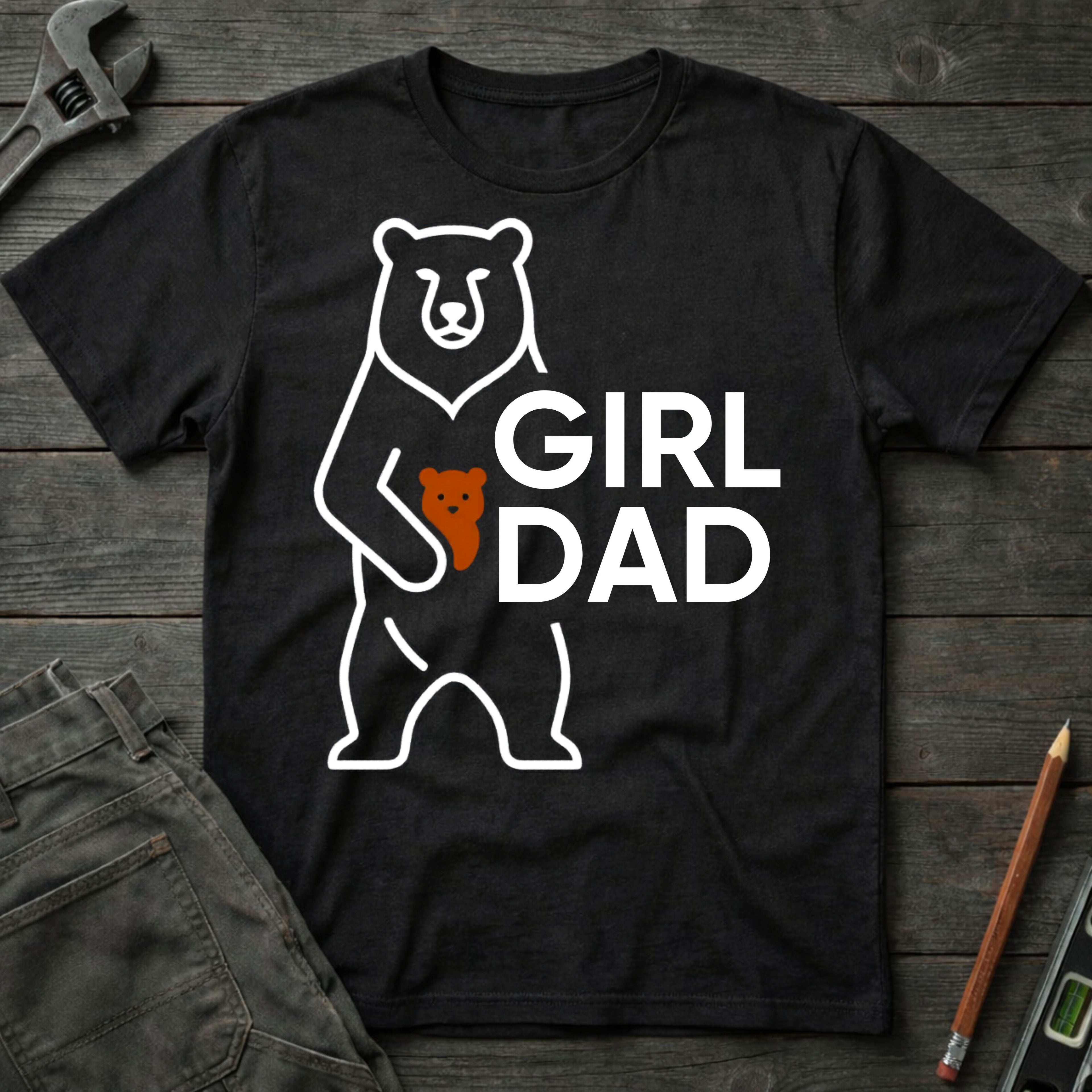 Bear Girl Dad T-Shirt