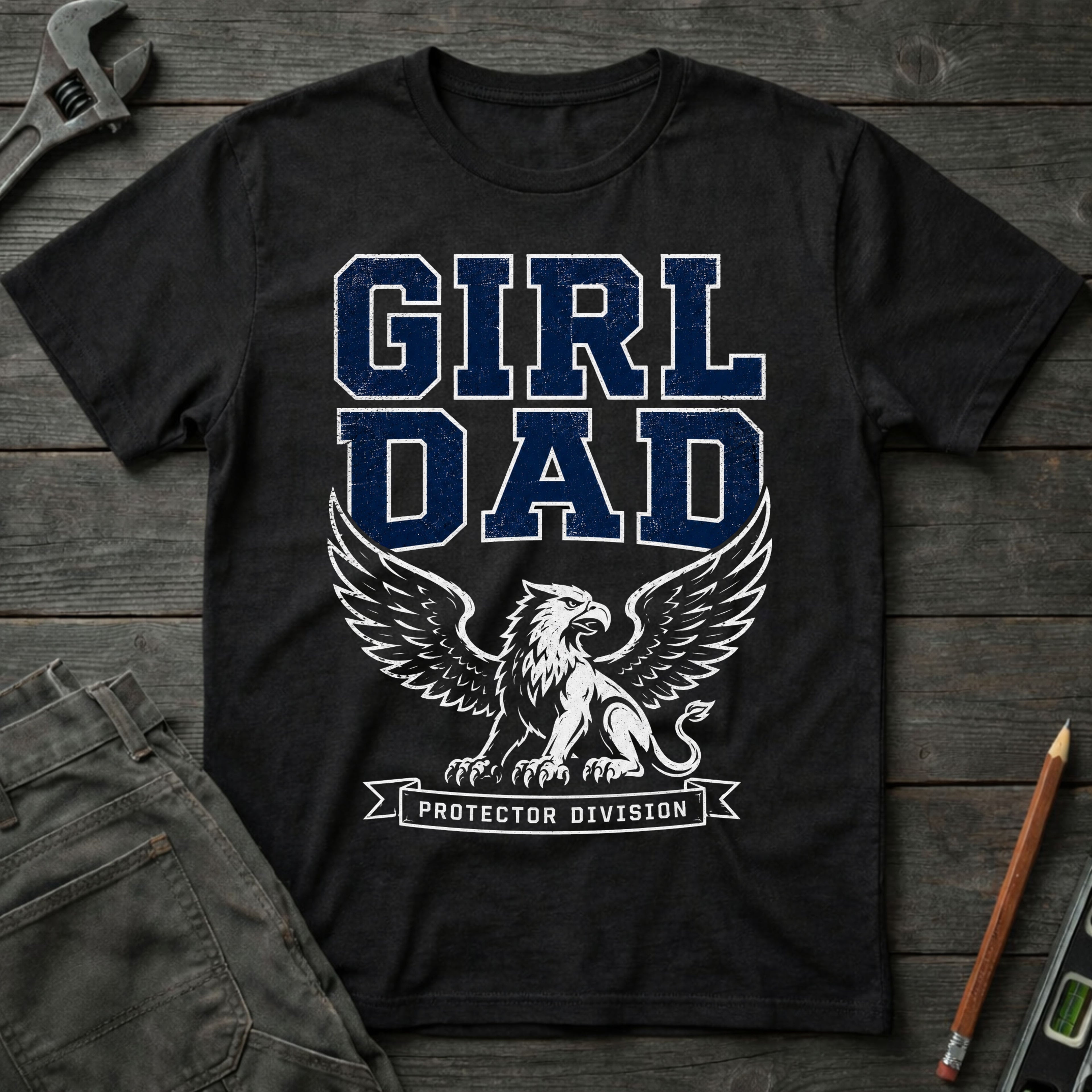 Girl Dad Protector Division T-Shirt