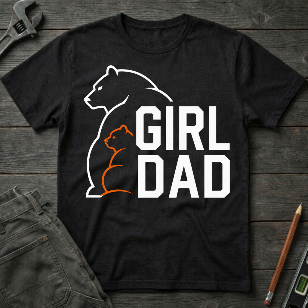 Girl Dad Bear T-Shirt