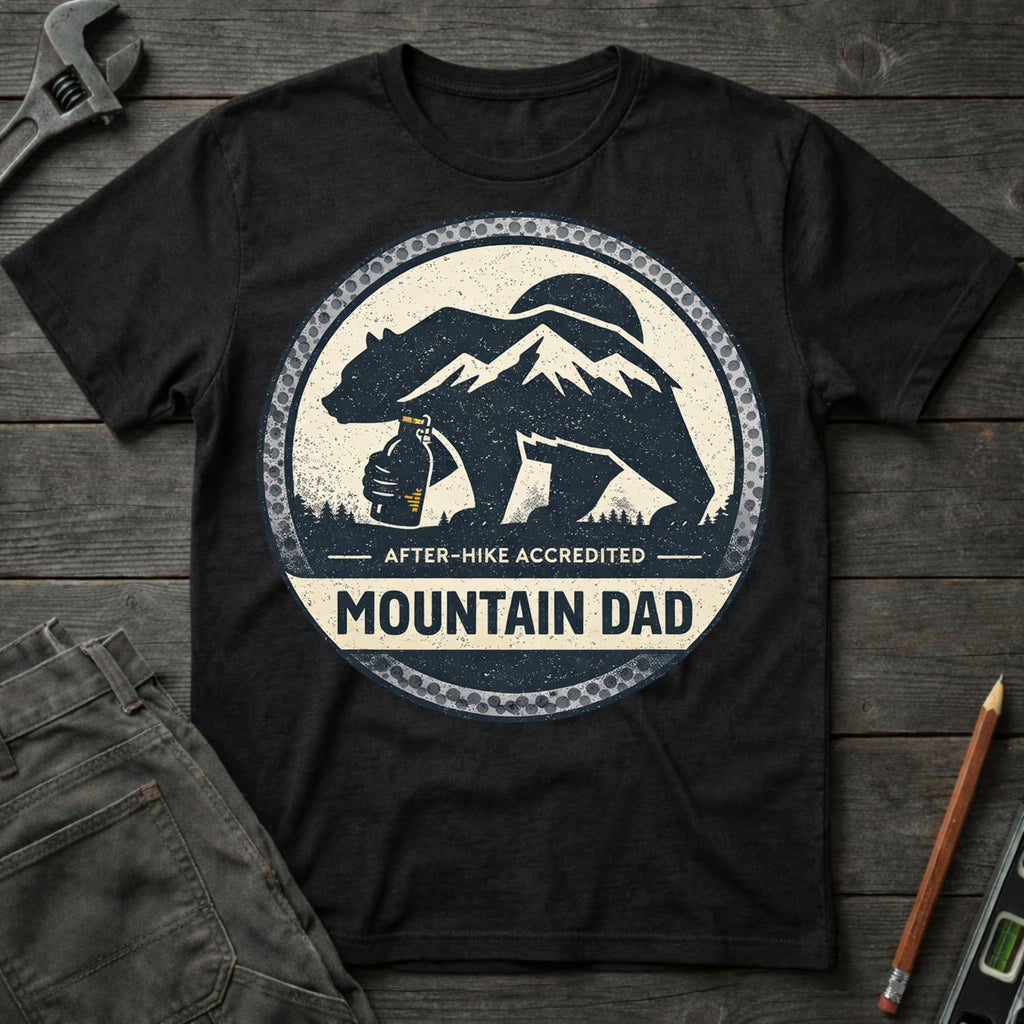 Mountain Dad: After-hike Accredited T-Shirt
