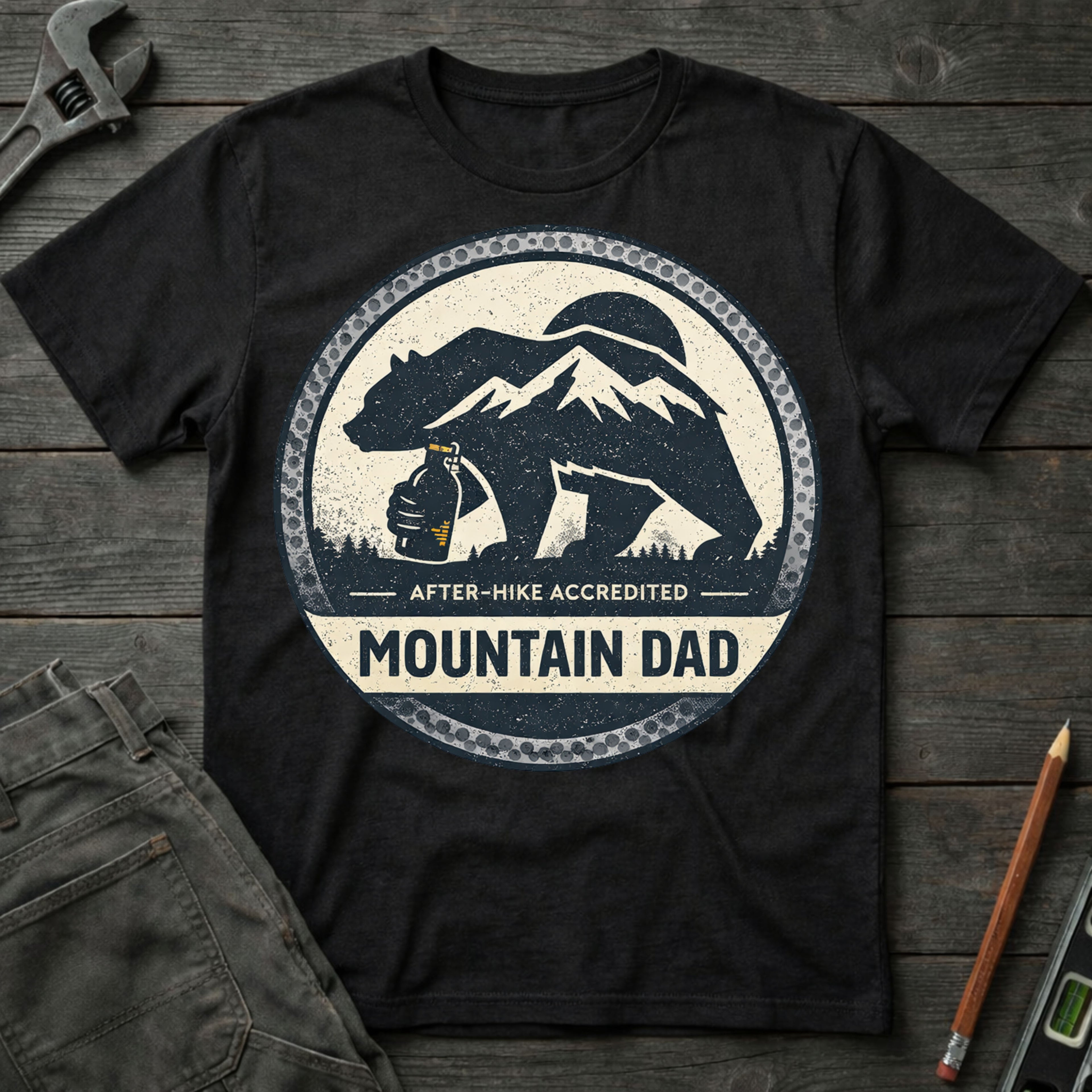 Mountain Dad: After-hike Accredited T-Shirt
