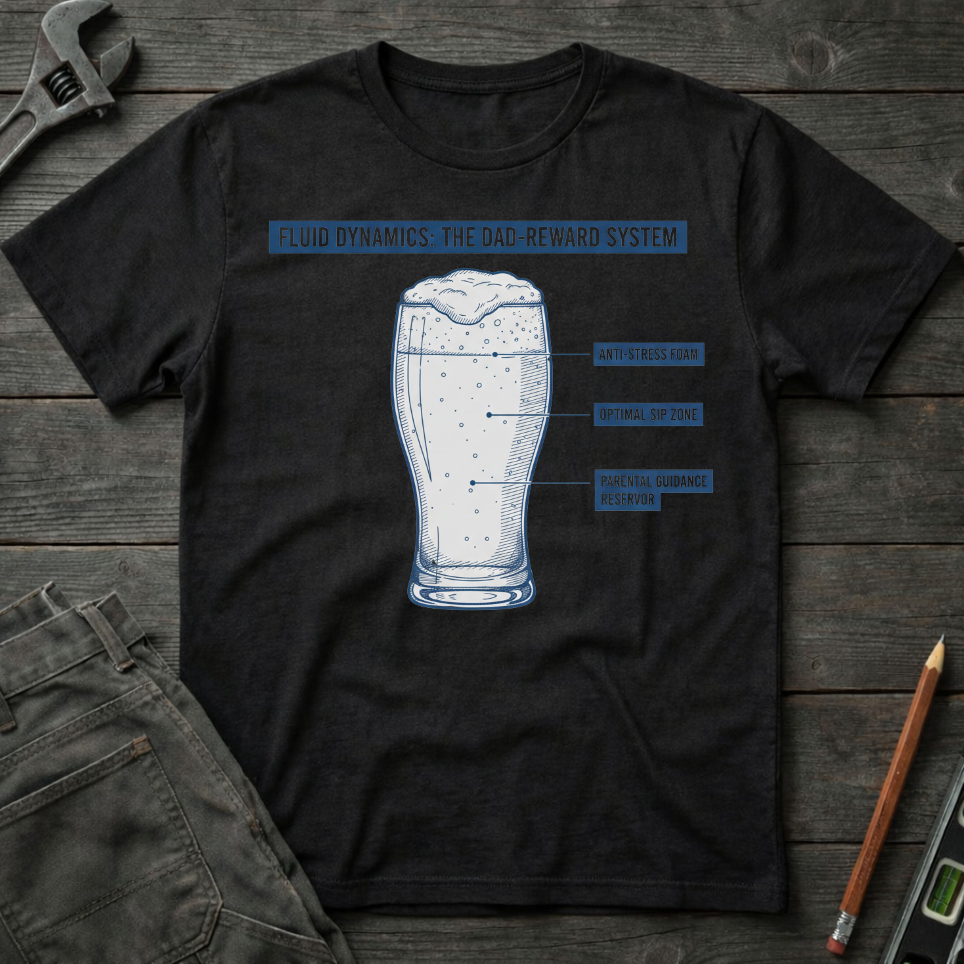 Fluid Dynamics: Dad Edition T-Shirt