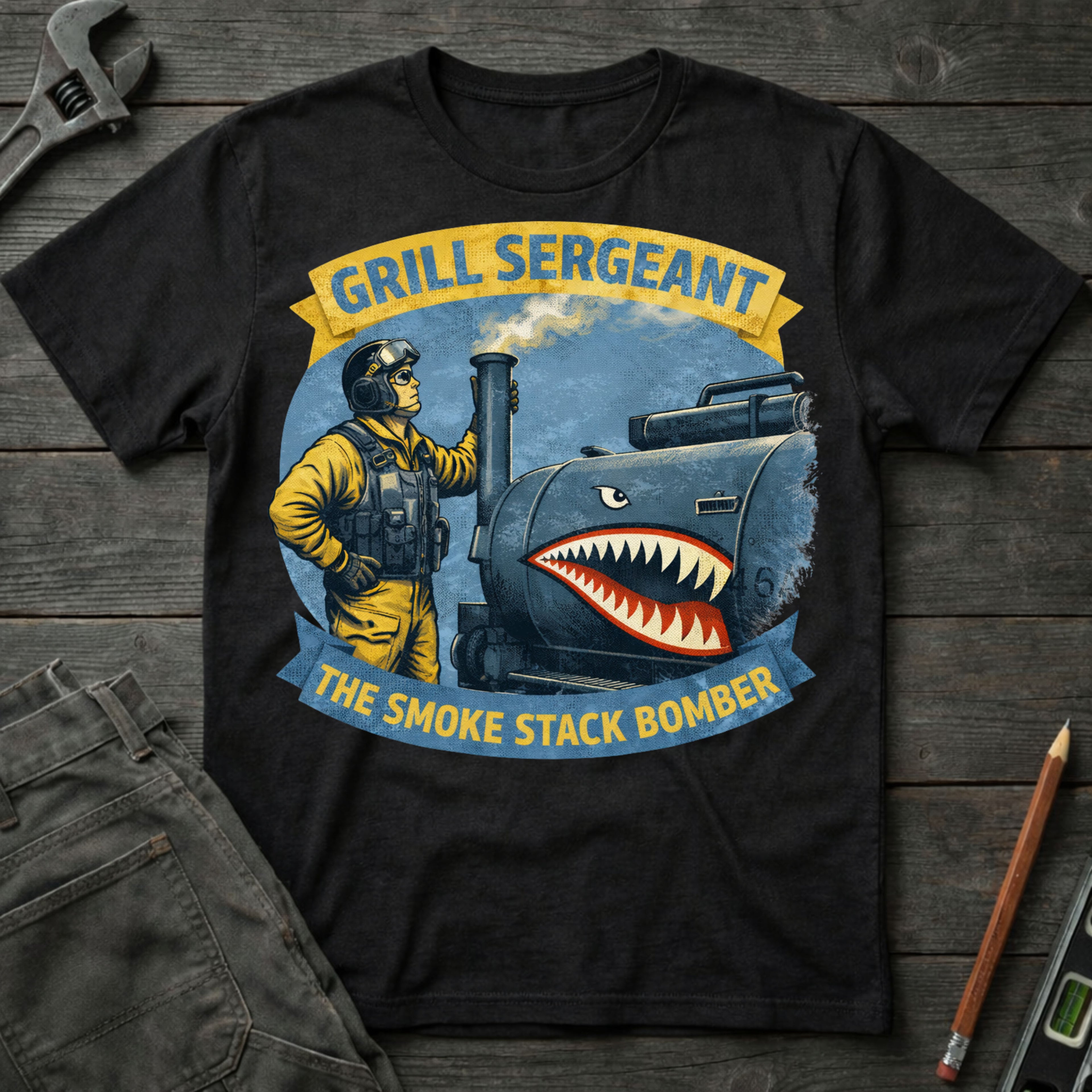 The Smoke Stack Bomber T-Shirt