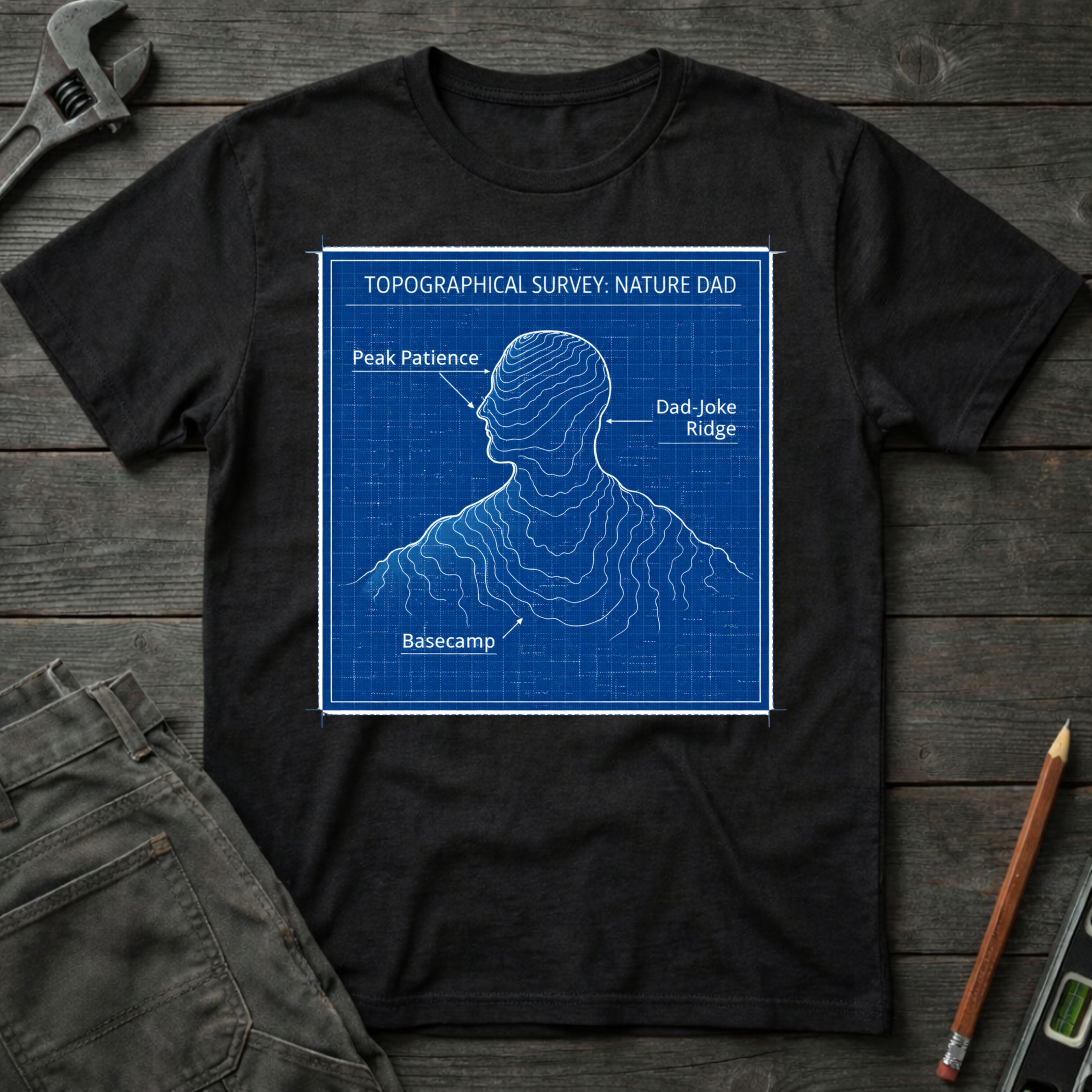 Dad Topography  T-Shirt