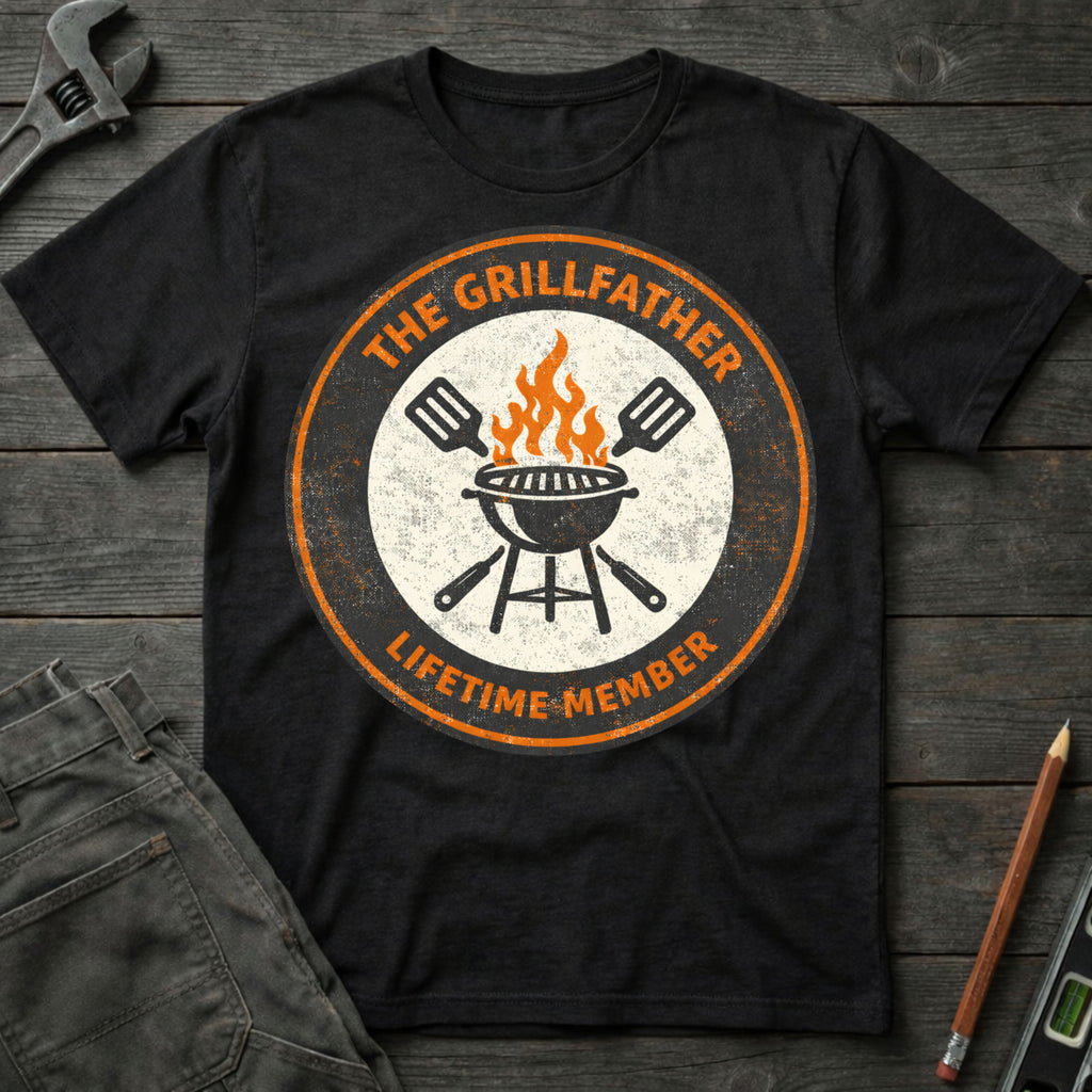 Grillfather Badge T-Shirt
