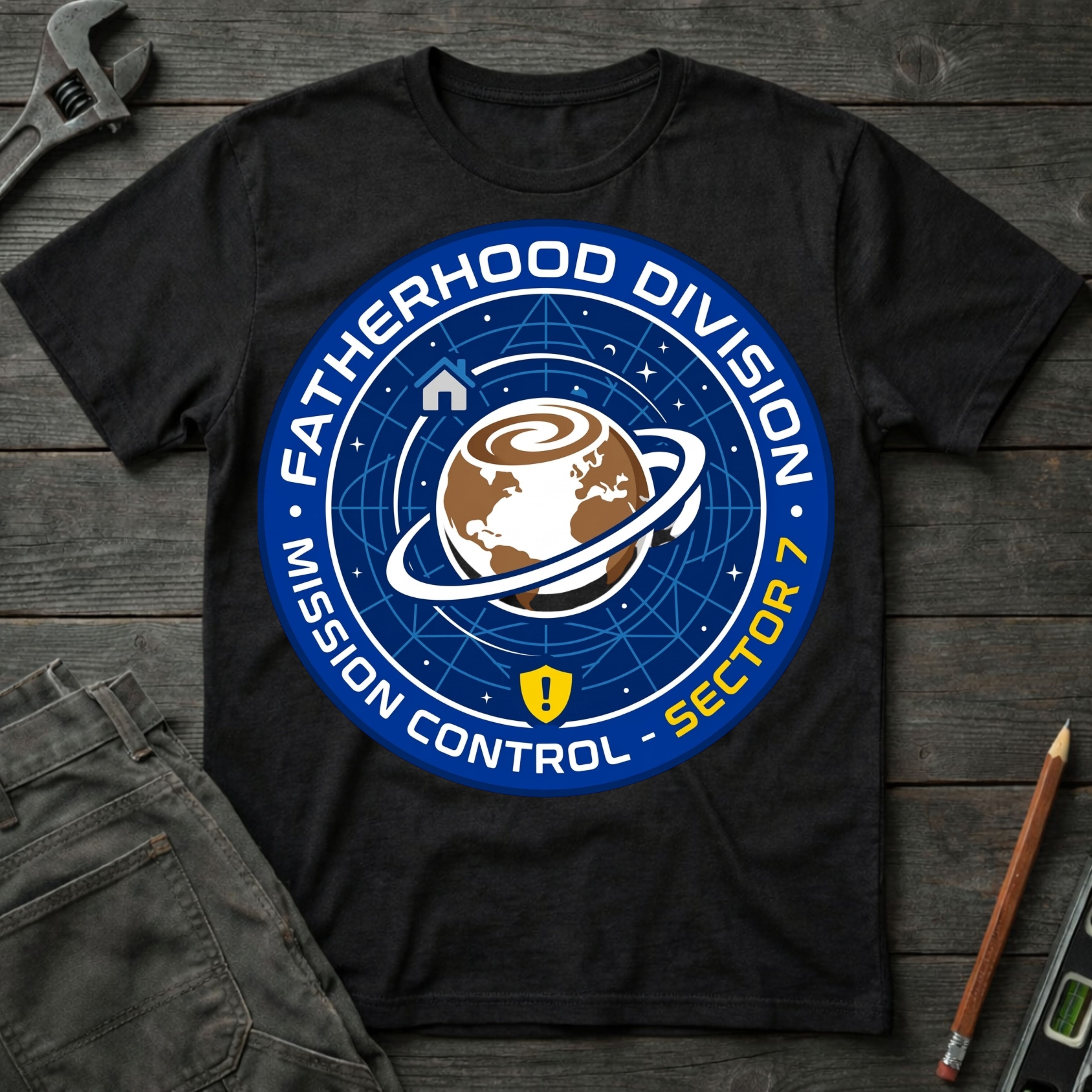 Fatherhood Division: Mission Control T-Shirt