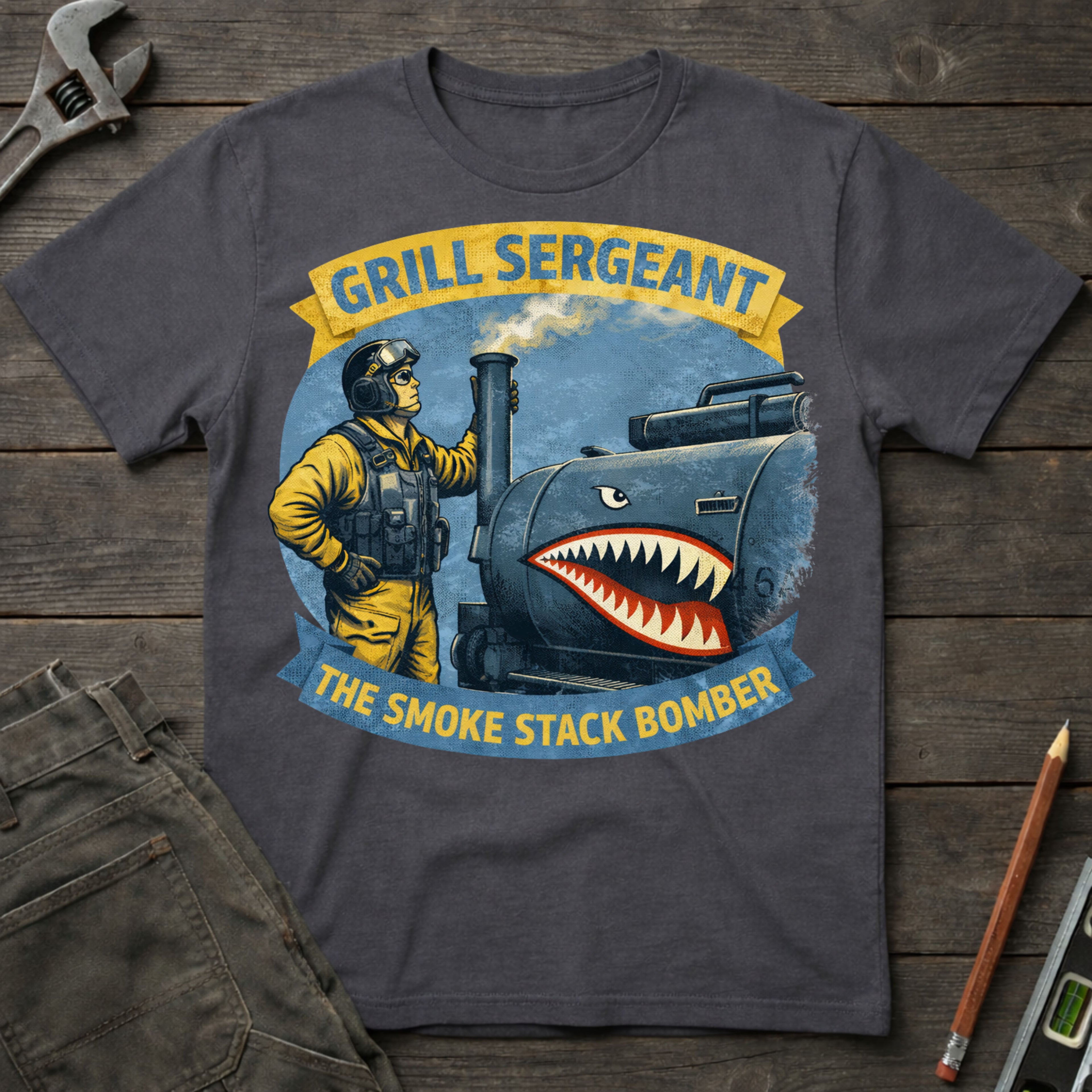 The Smoke Stack Bomber T-Shirt