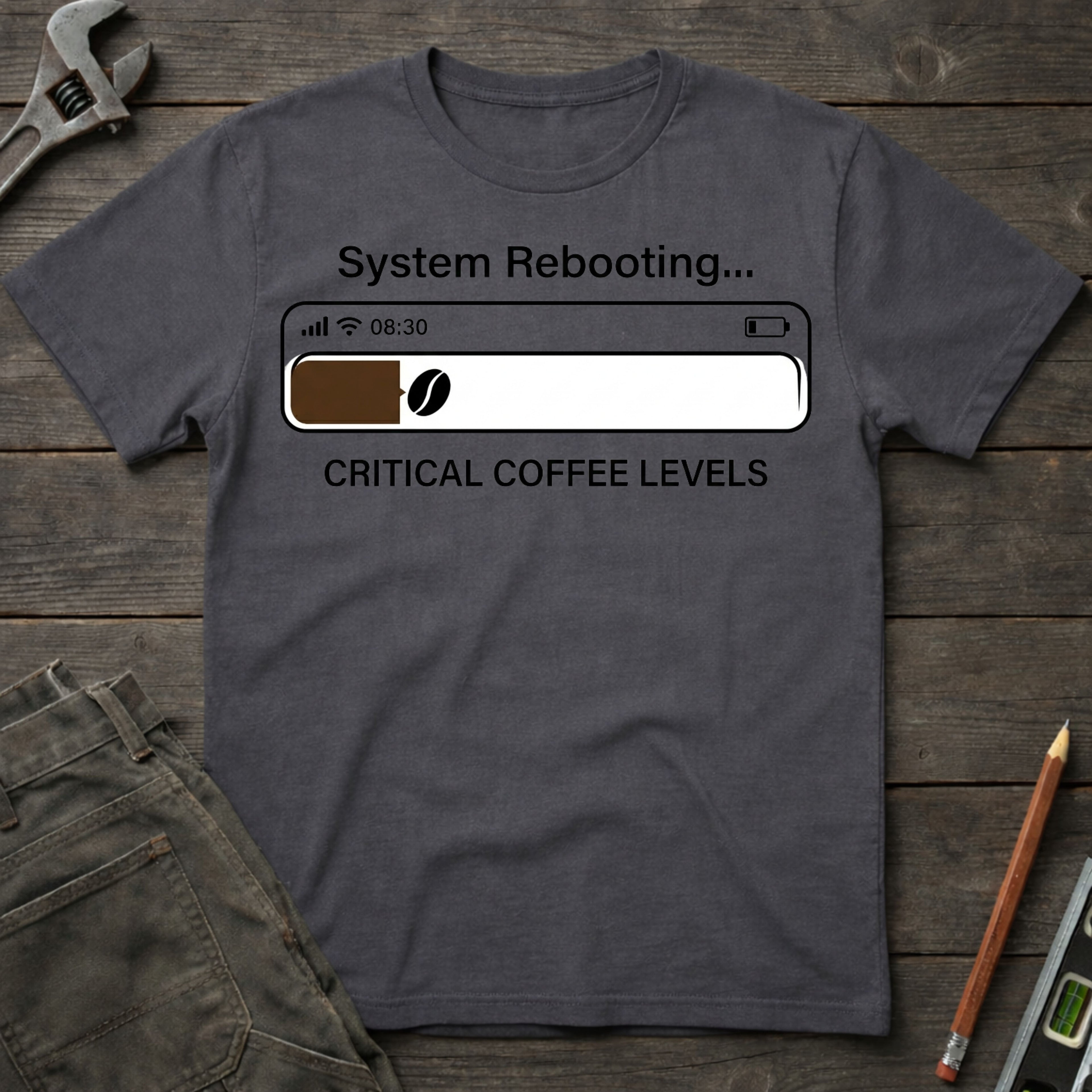 Critical Coffee Levels T-Shirt