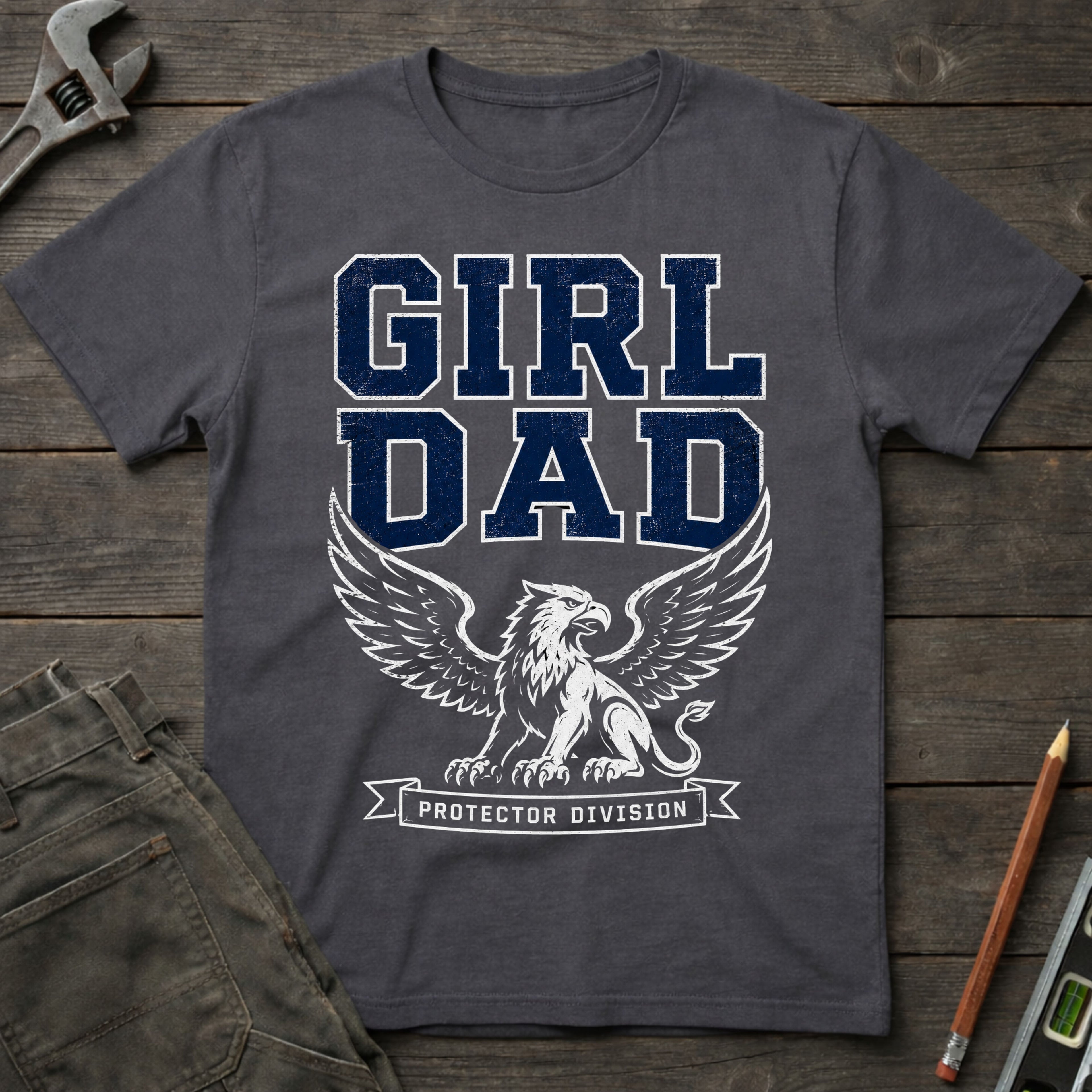 Girl Dad Protector Division T-Shirt