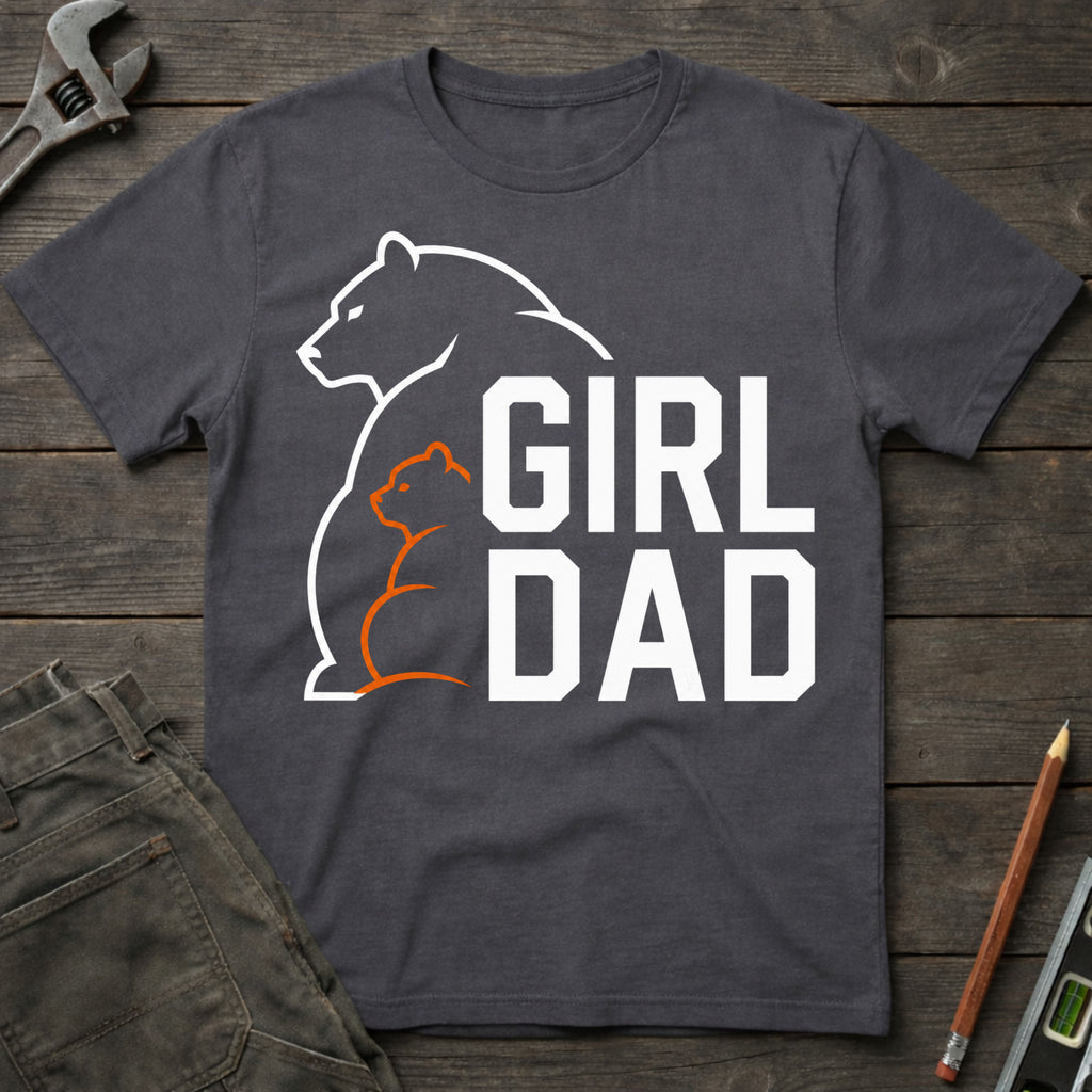 Girl Dad Bear T-Shirt