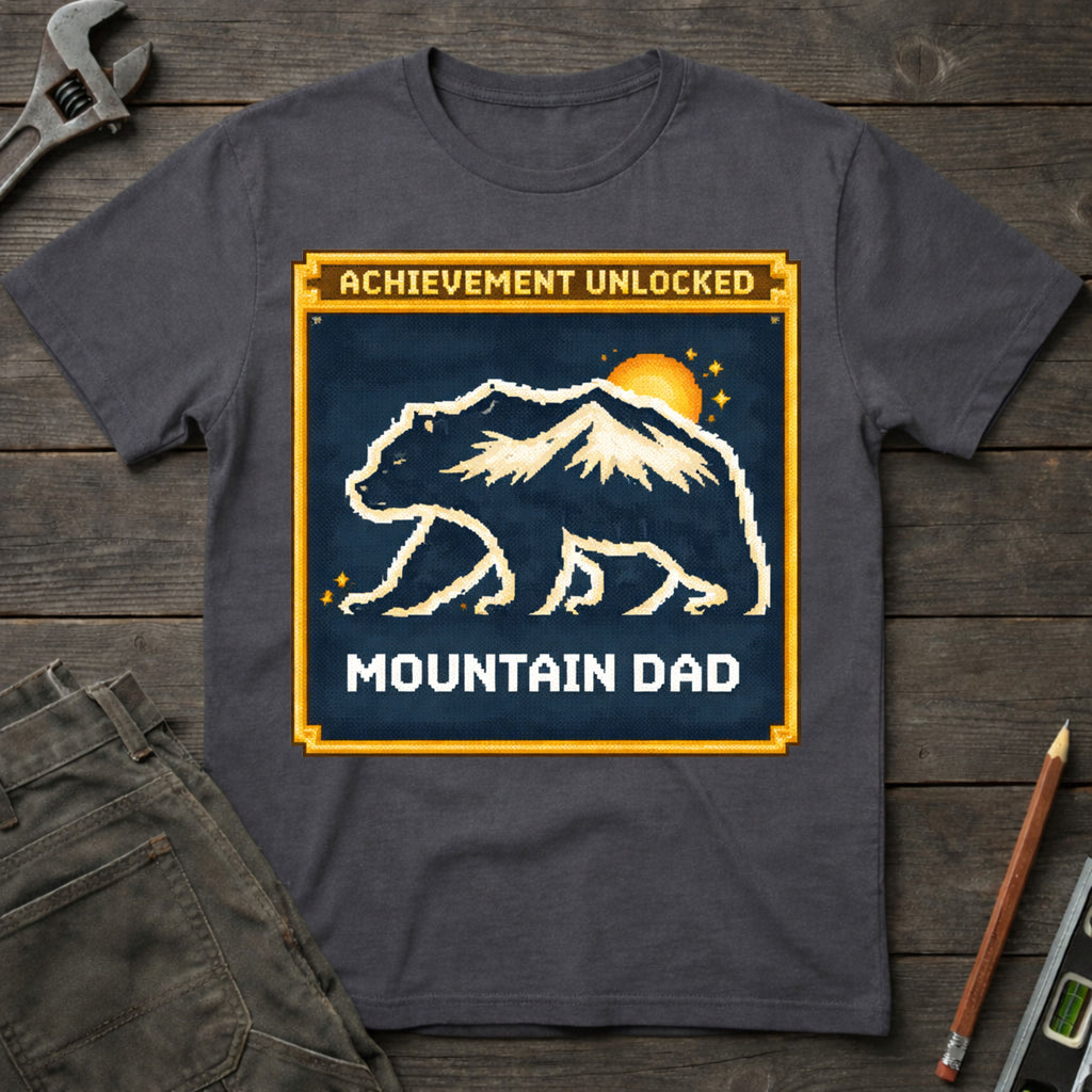 Achievement Unlocked: Mountain Dad T-Shirt