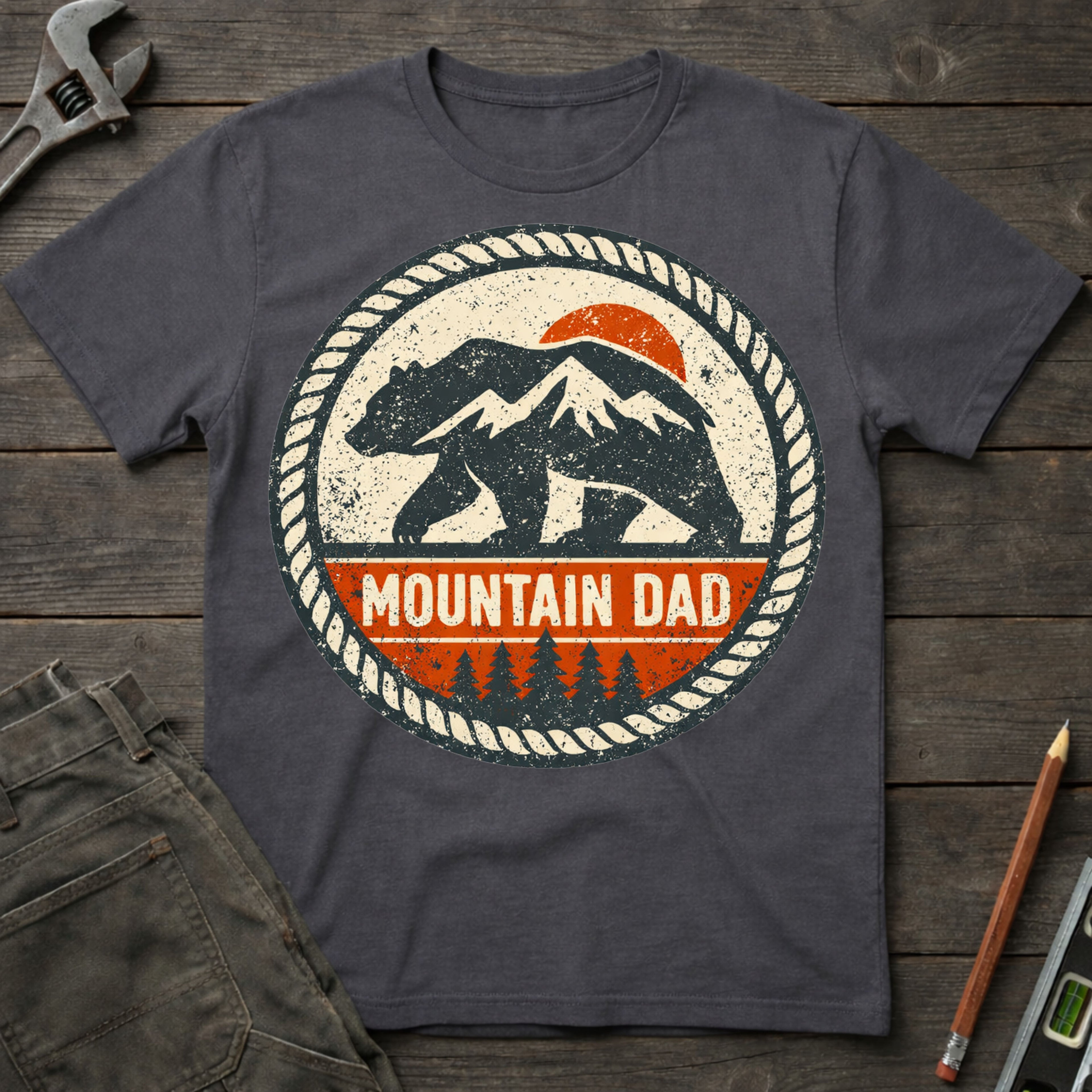 Mountain Dad Badge T-Shirt
