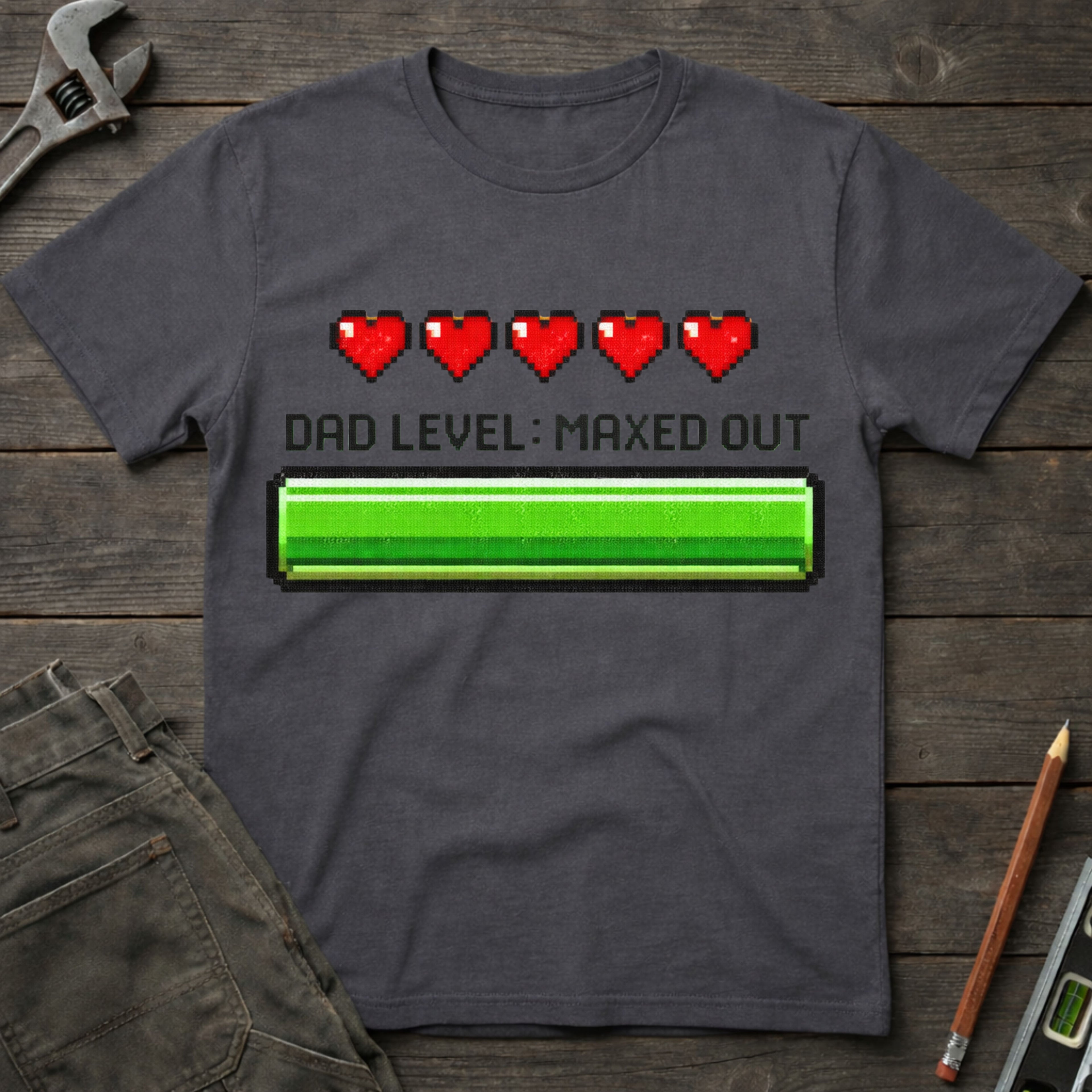 Dad Level: Maxed Out T-Shirt
