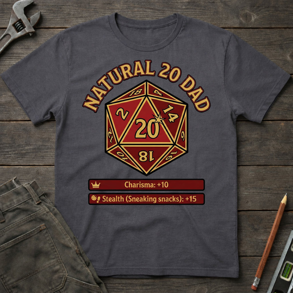 Natural 20 Dad T-Shirt