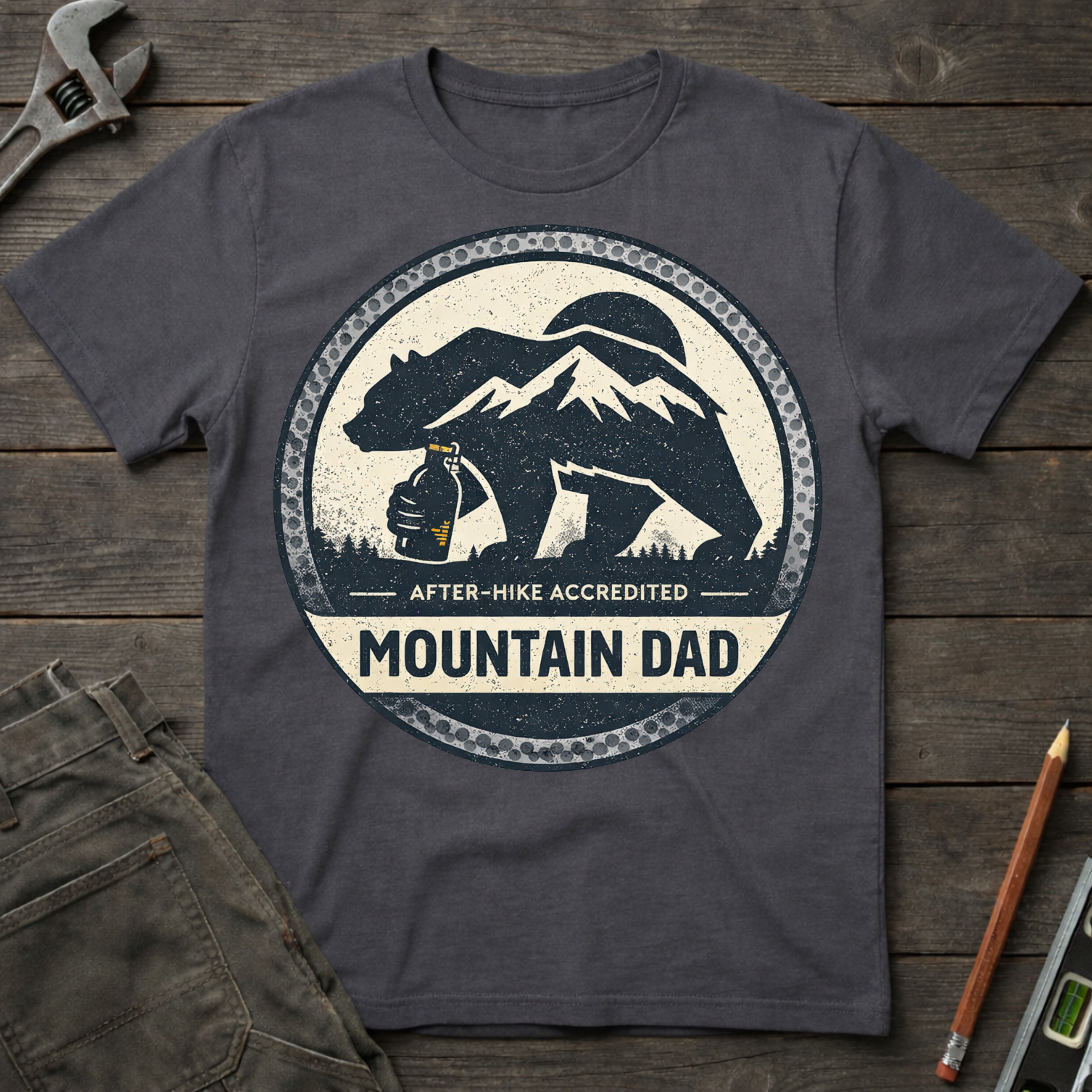 Mountain Dad: After-hike Accredited T-Shirt