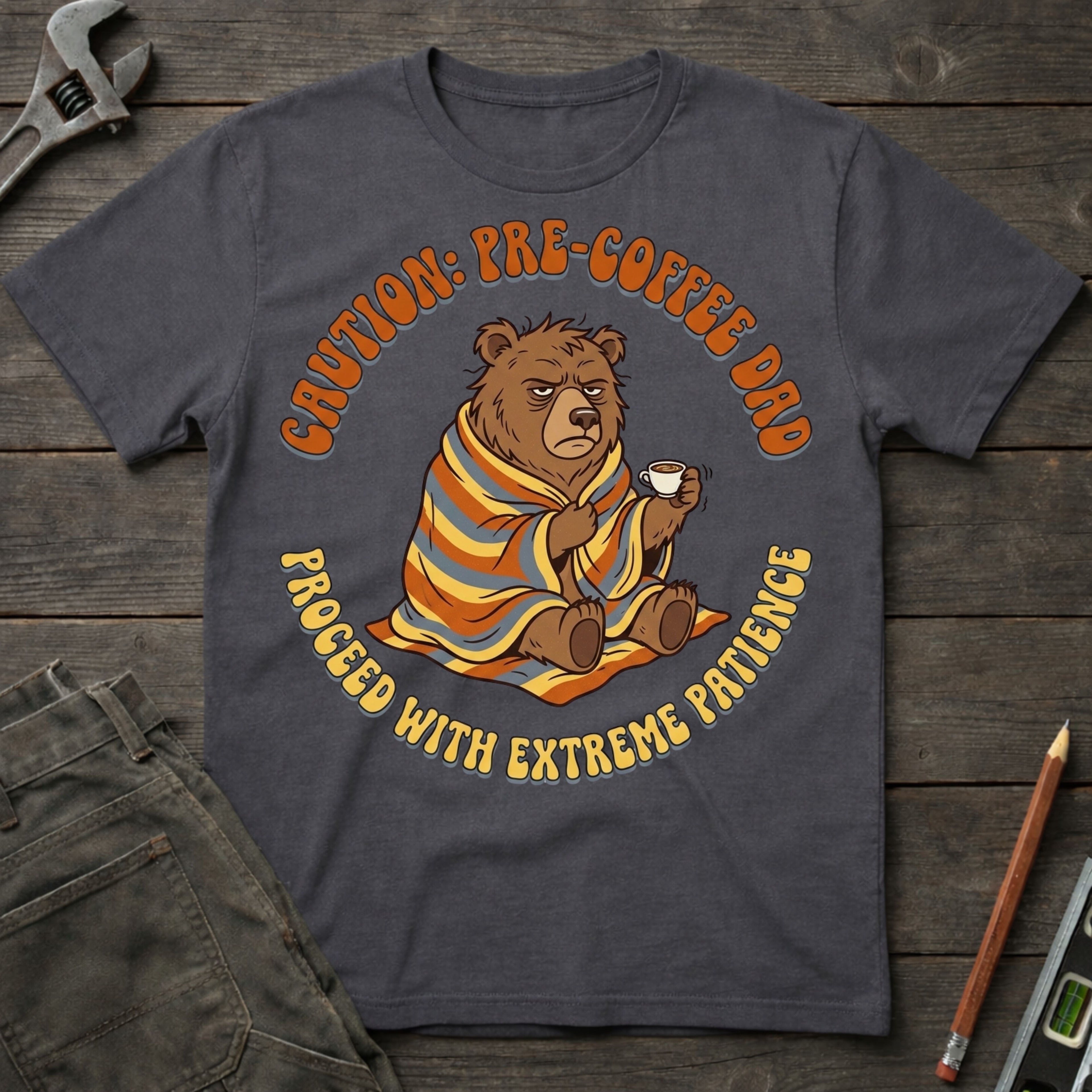 Caution: Pre-Coffee Dad T-Shirt