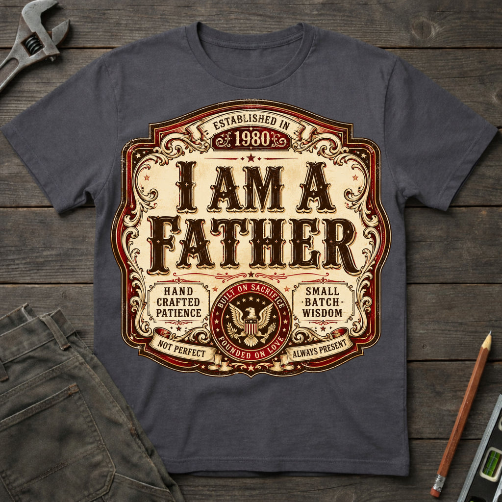 I am a Father Label T-Shirt