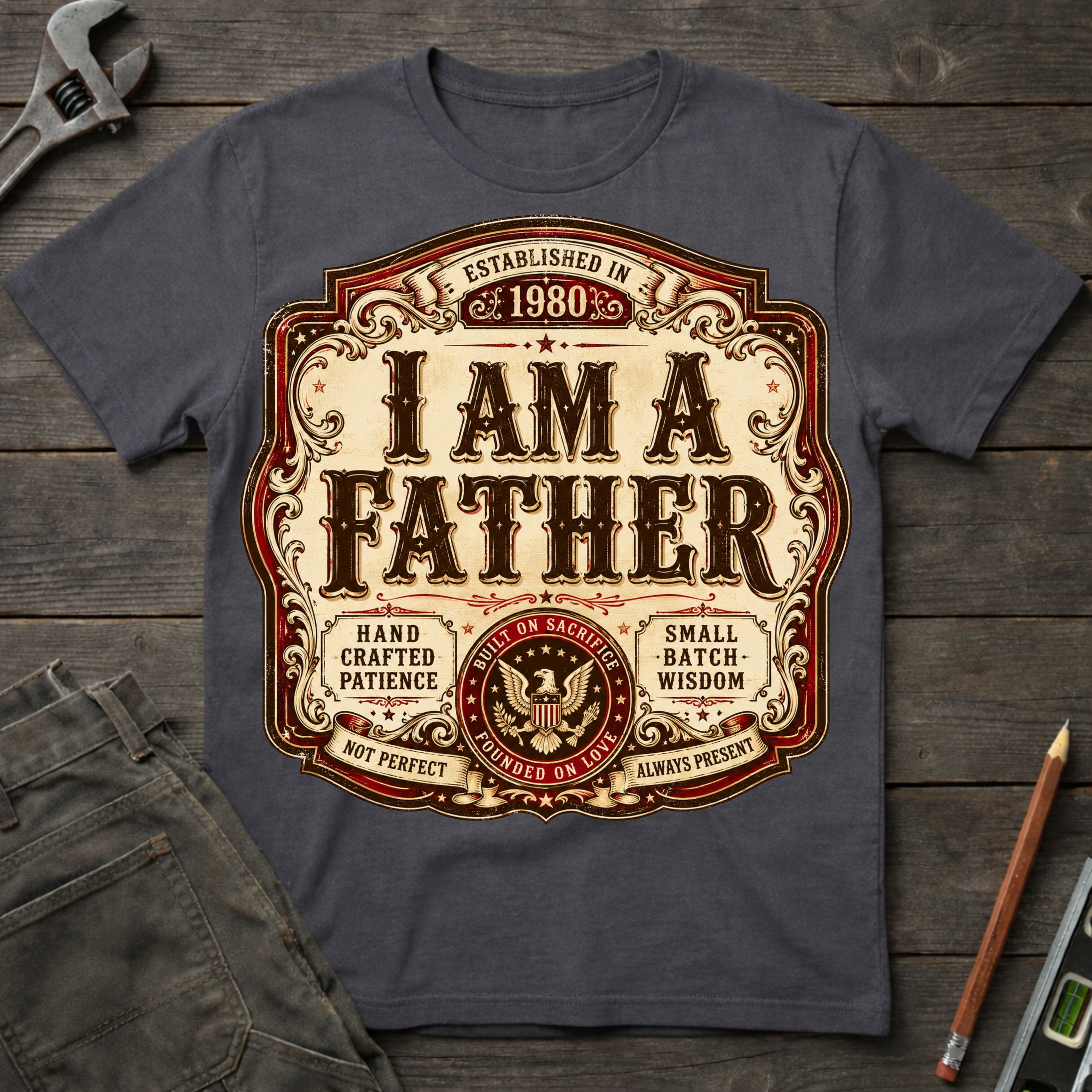 I am a Father Label T-Shirt