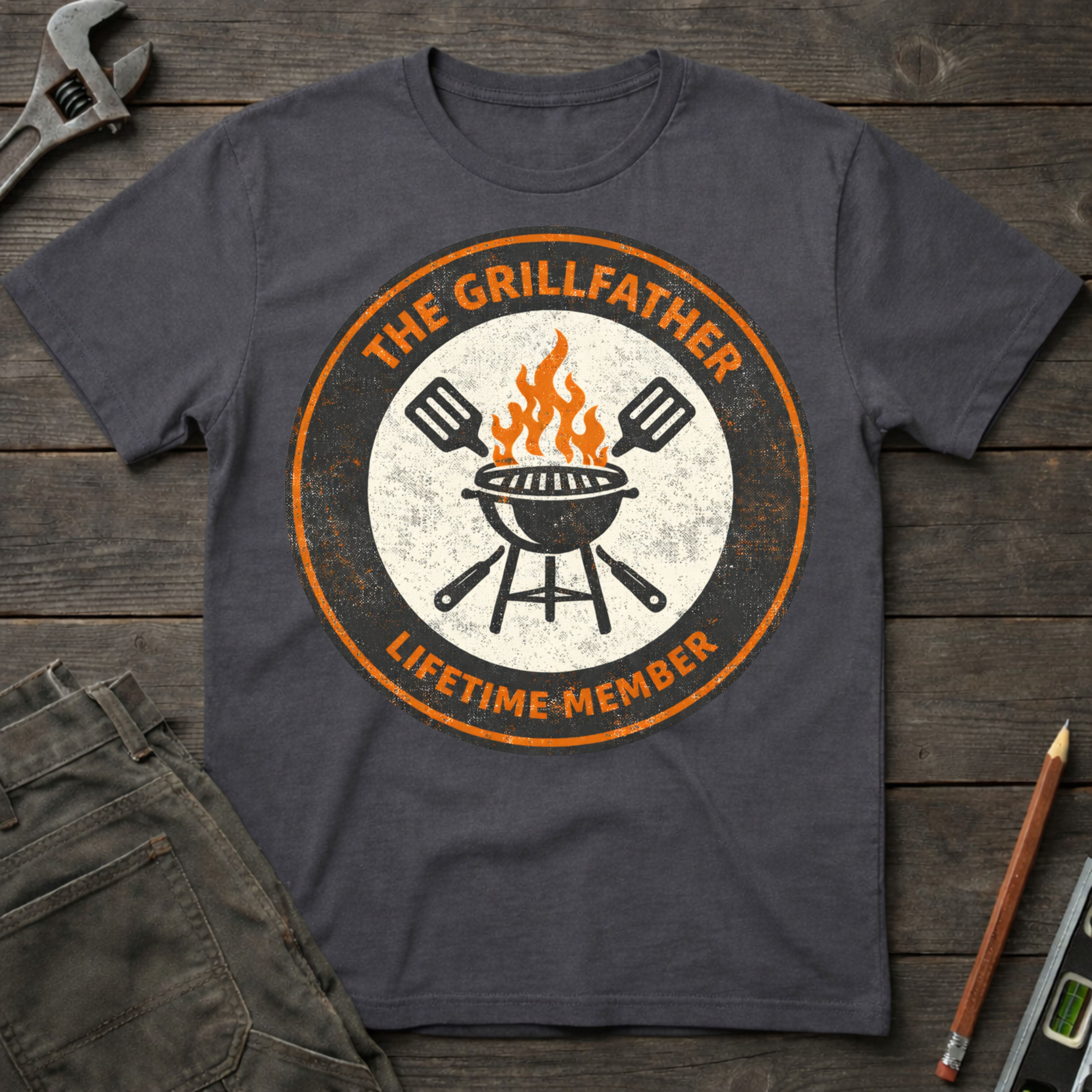 Grillfather Badge T-Shirt
