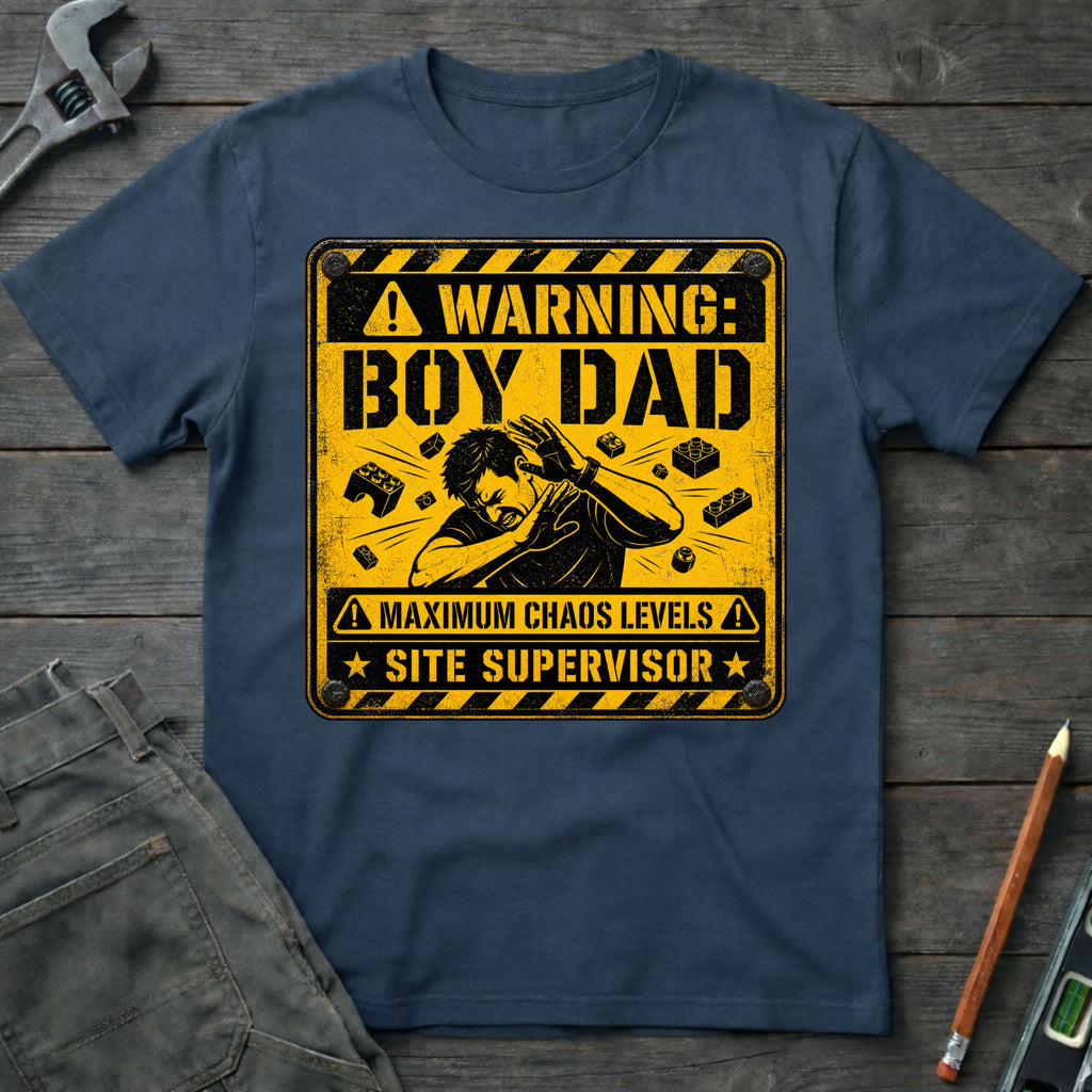 Warning: Boy Dad T-Shirt