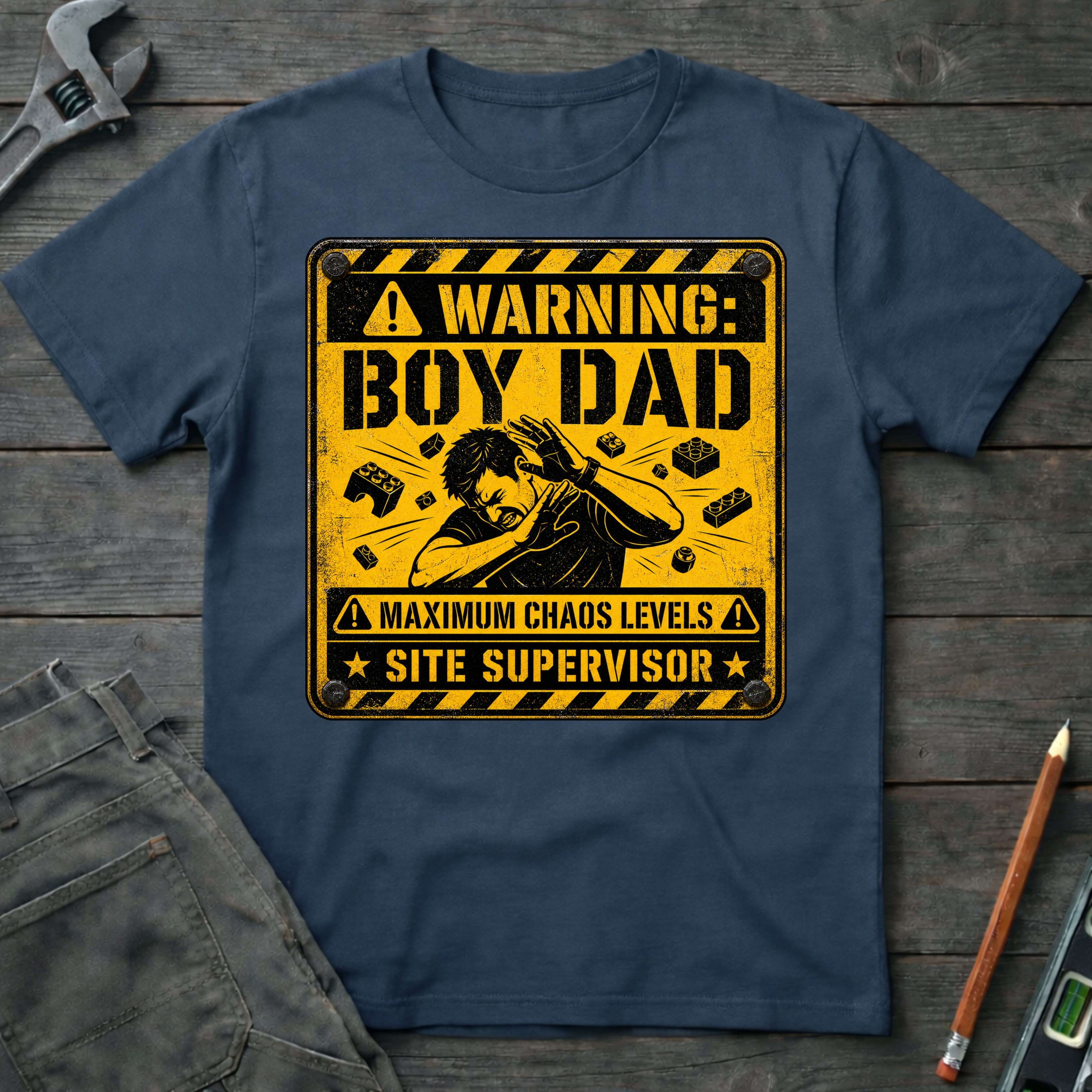 Warning: Boy Dad T-Shirt