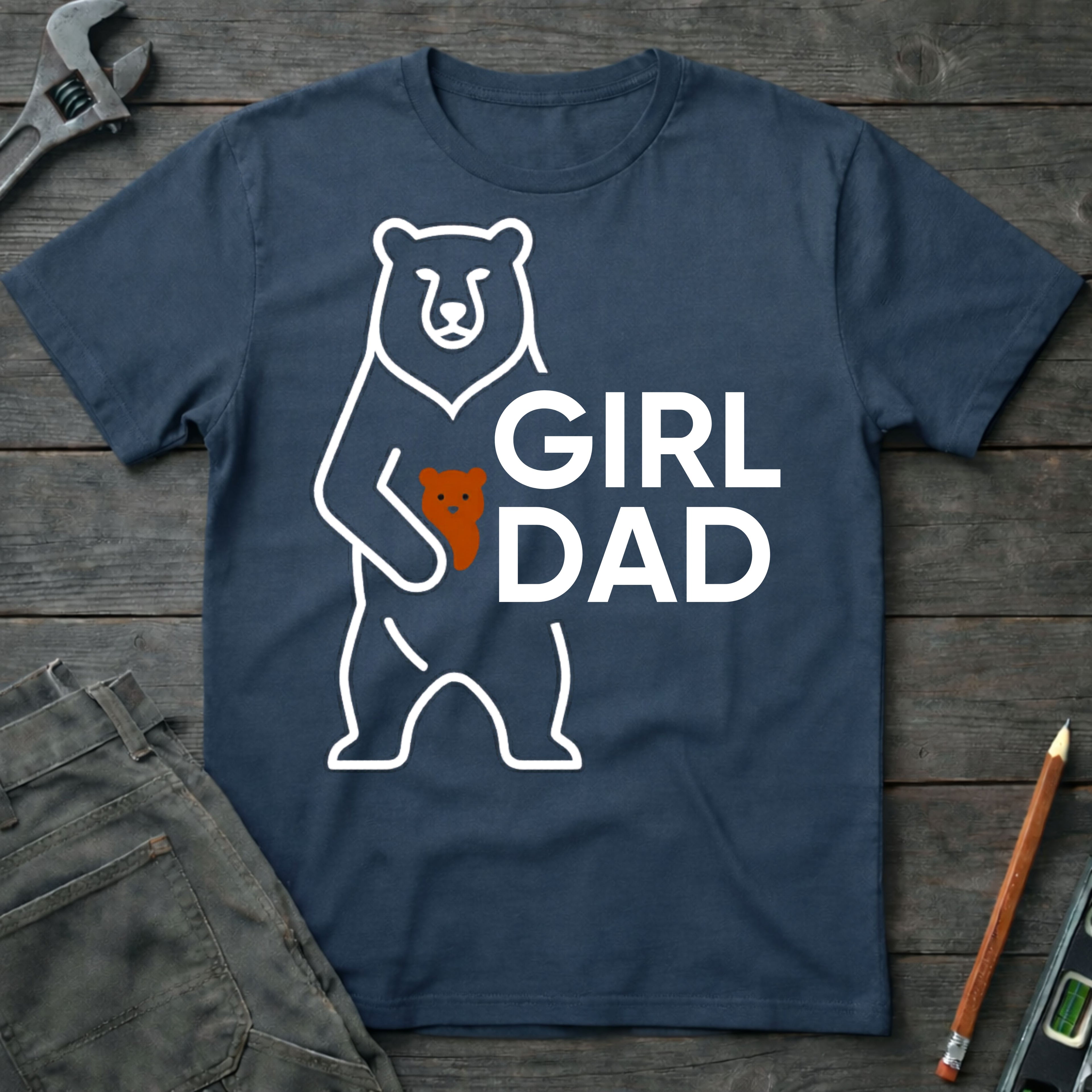 Bear Girl Dad T-Shirt