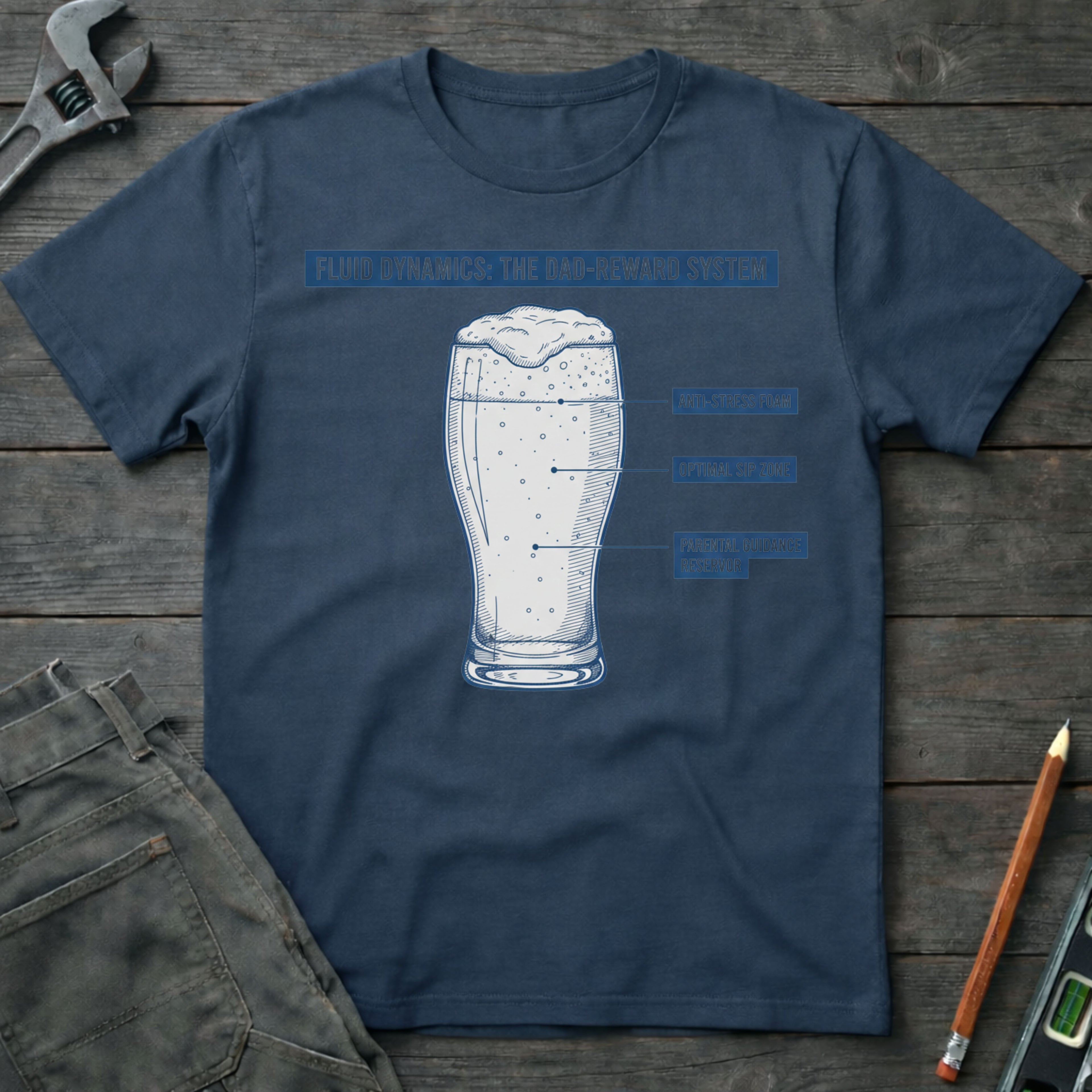 Fluid Dynamics: Dad Edition T-Shirt