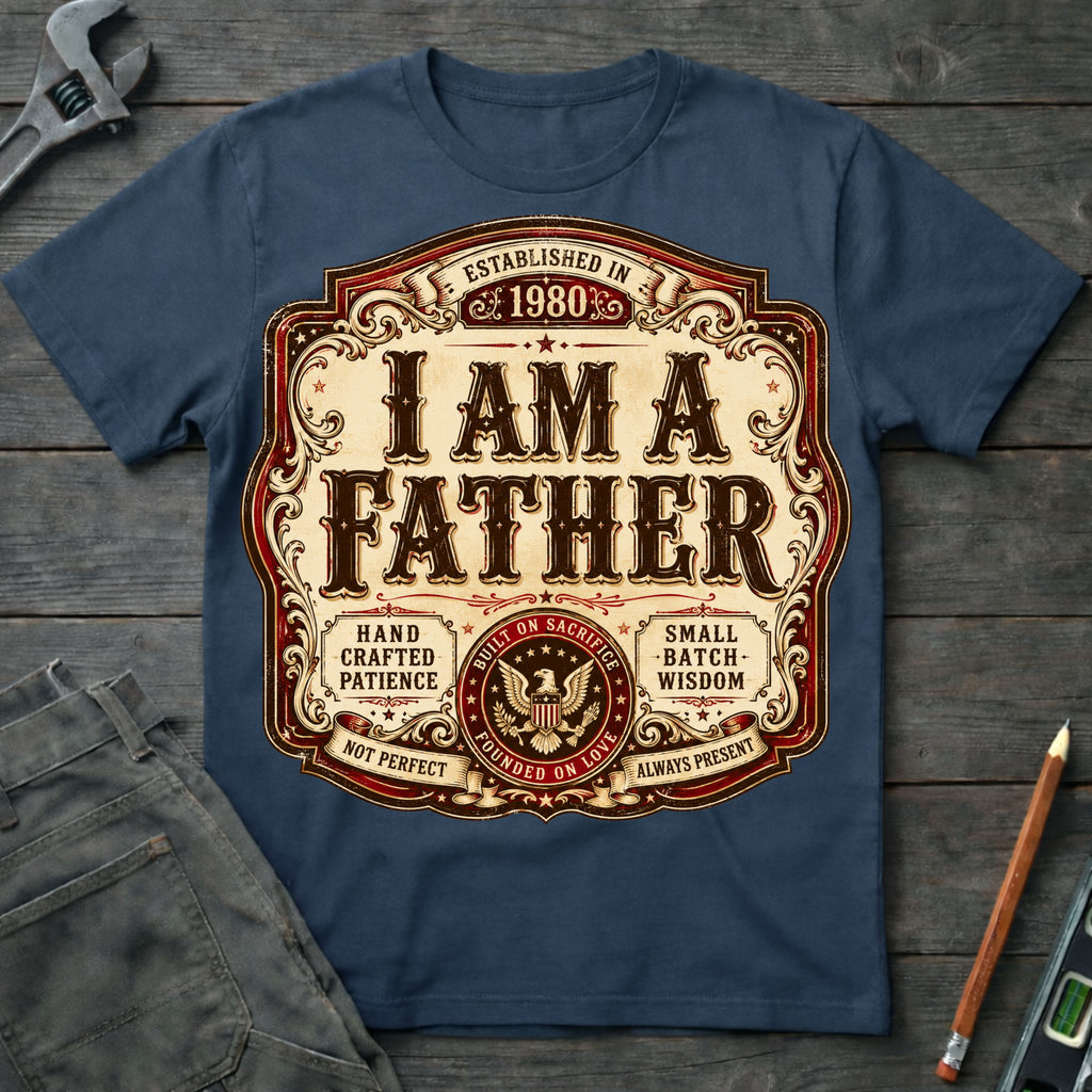 I am a Father Label T-Shirt