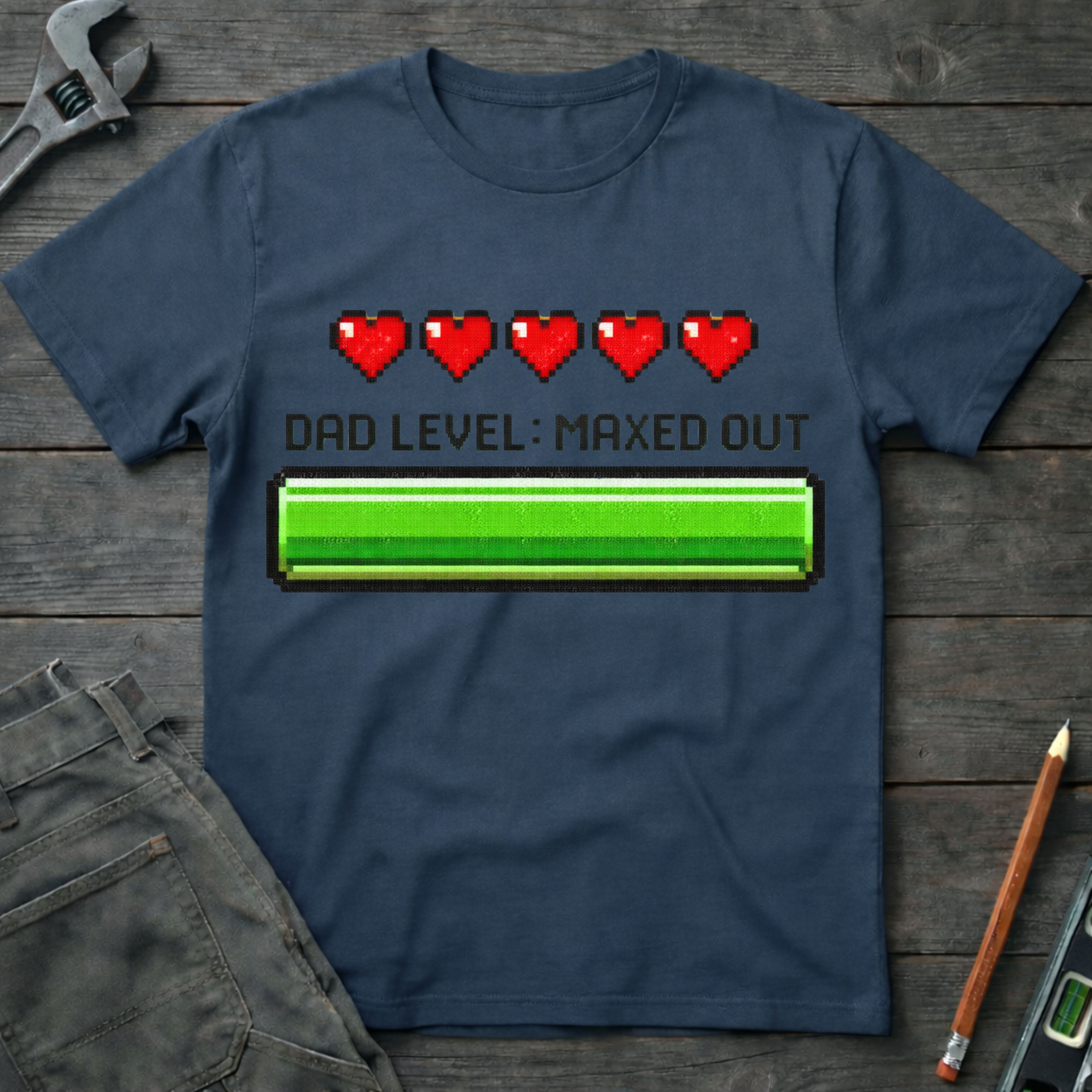 Dad Level: Maxed Out T-Shirt