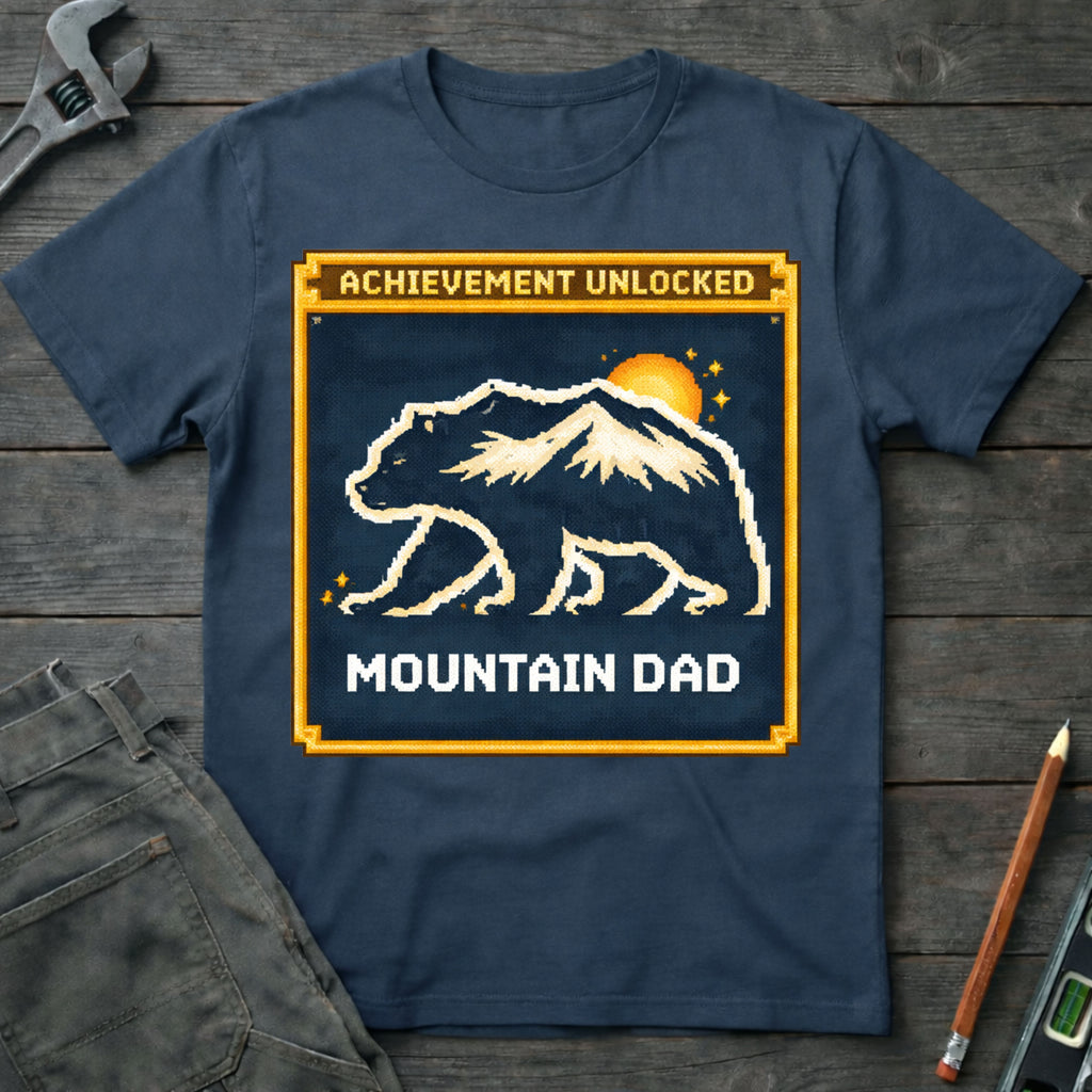 Achievement Unlocked: Mountain Dad T-Shirt