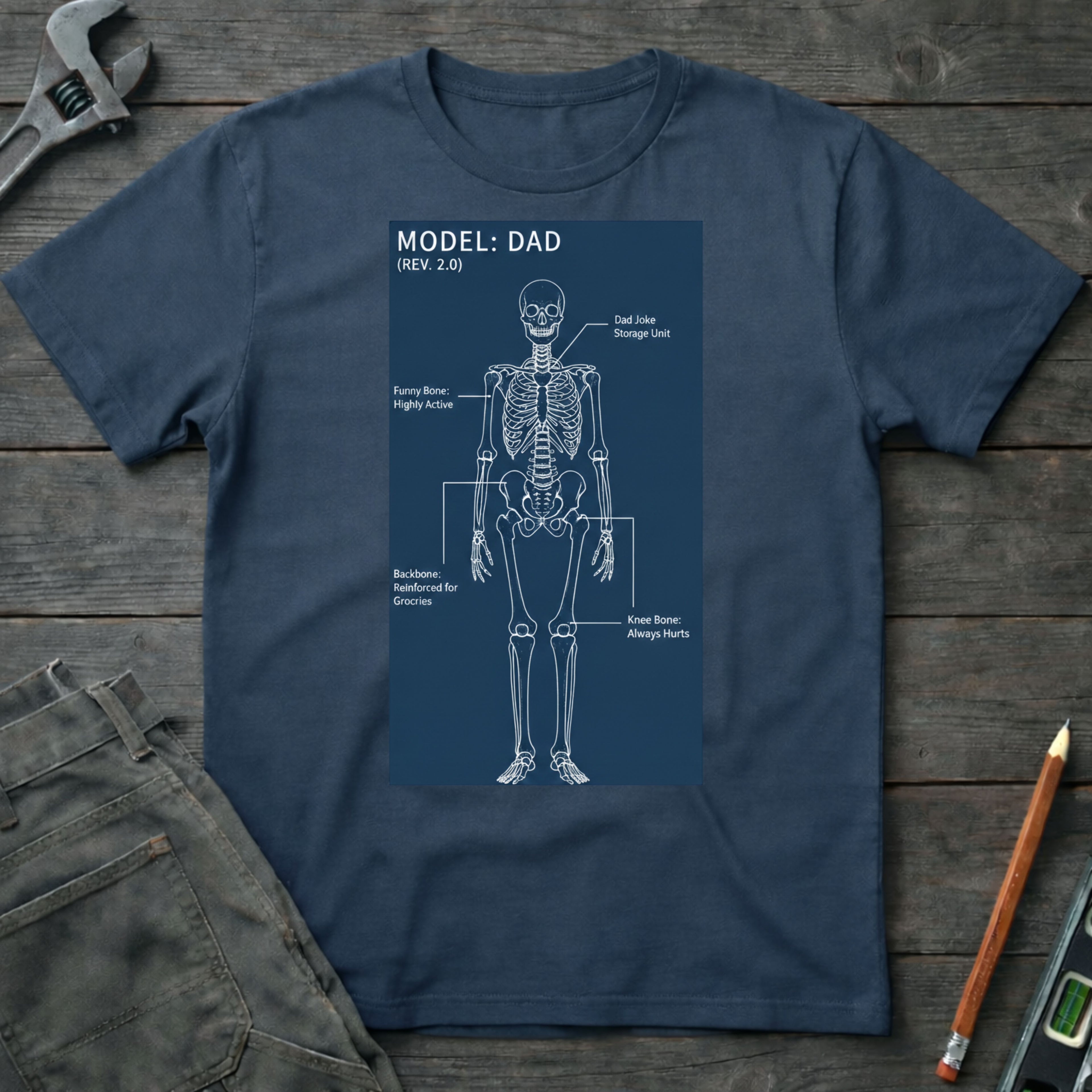 Skeletal Model - Dad T-Shirt