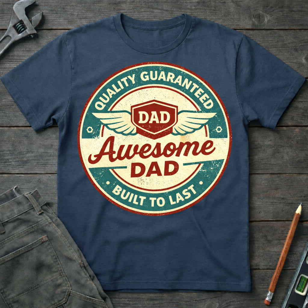 Awesome Dad Badge T-Shirt