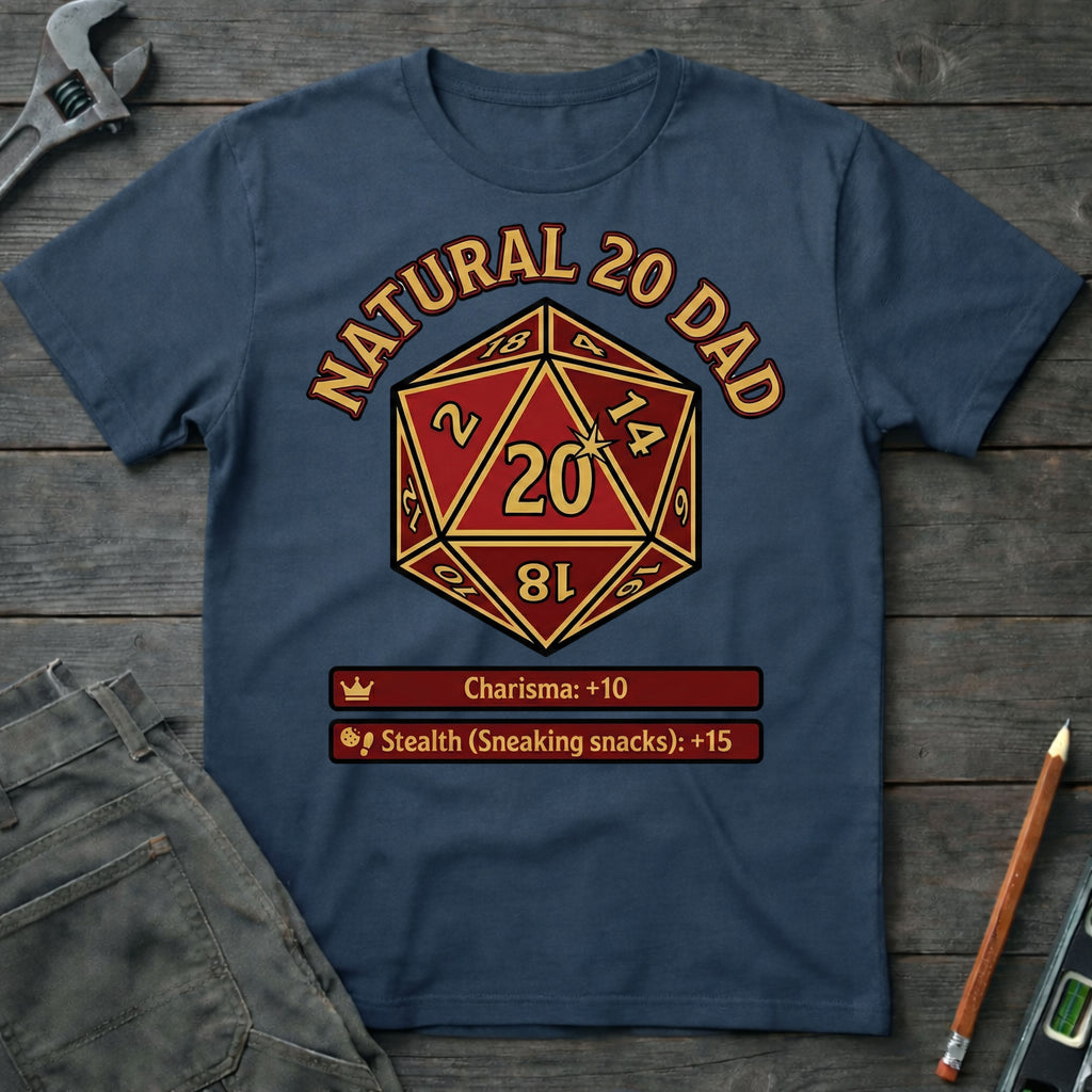 Natural 20 Dad T-Shirt