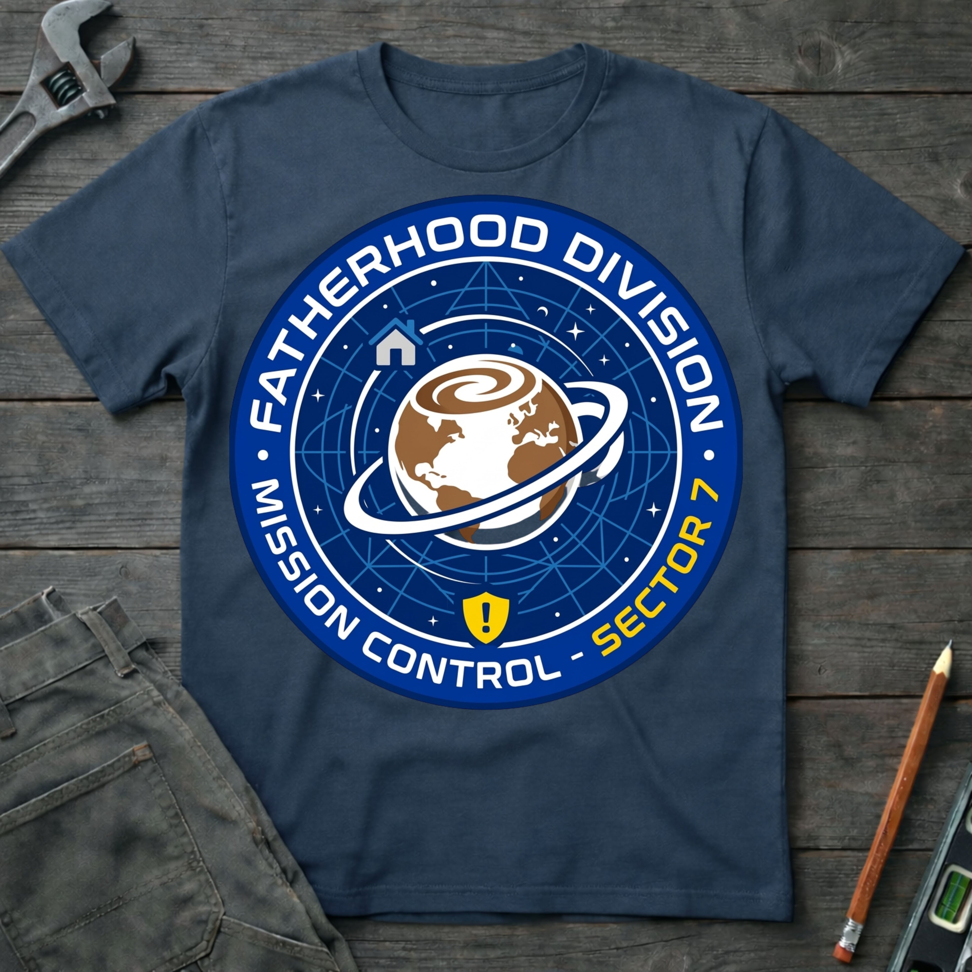 Fatherhood Division: Mission Control T-Shirt