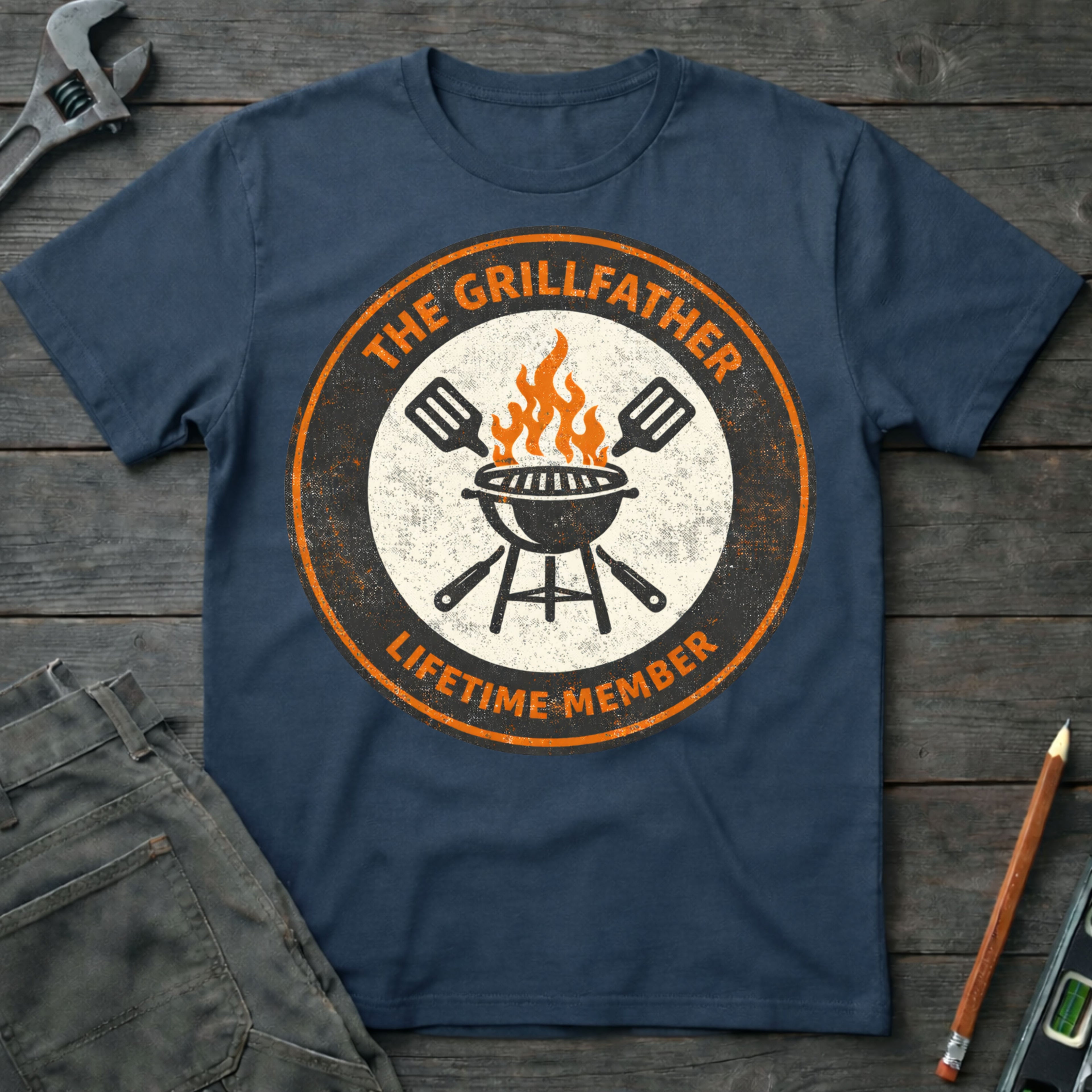 Grillfather Badge T-Shirt
