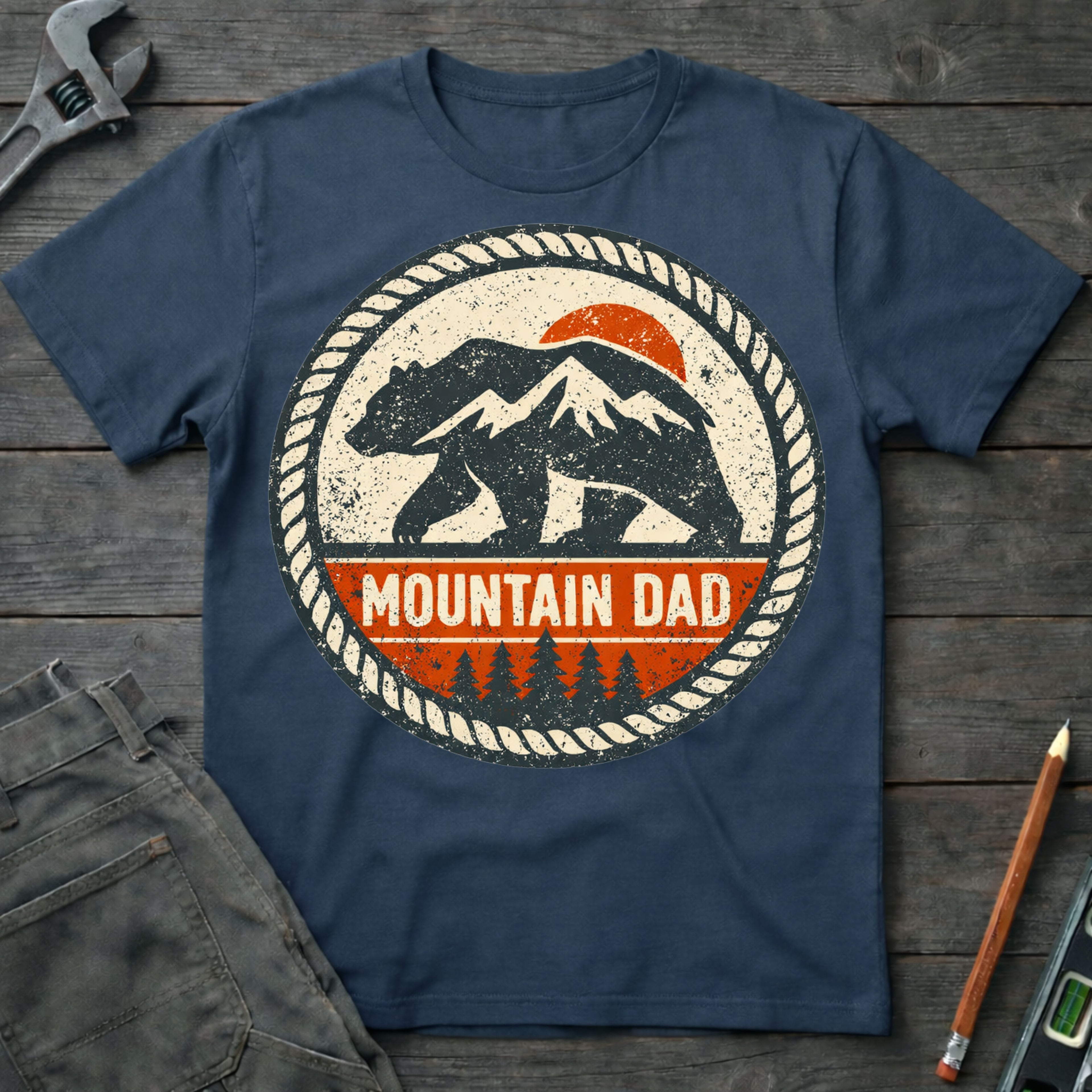 Mountain Dad Badge T-Shirt