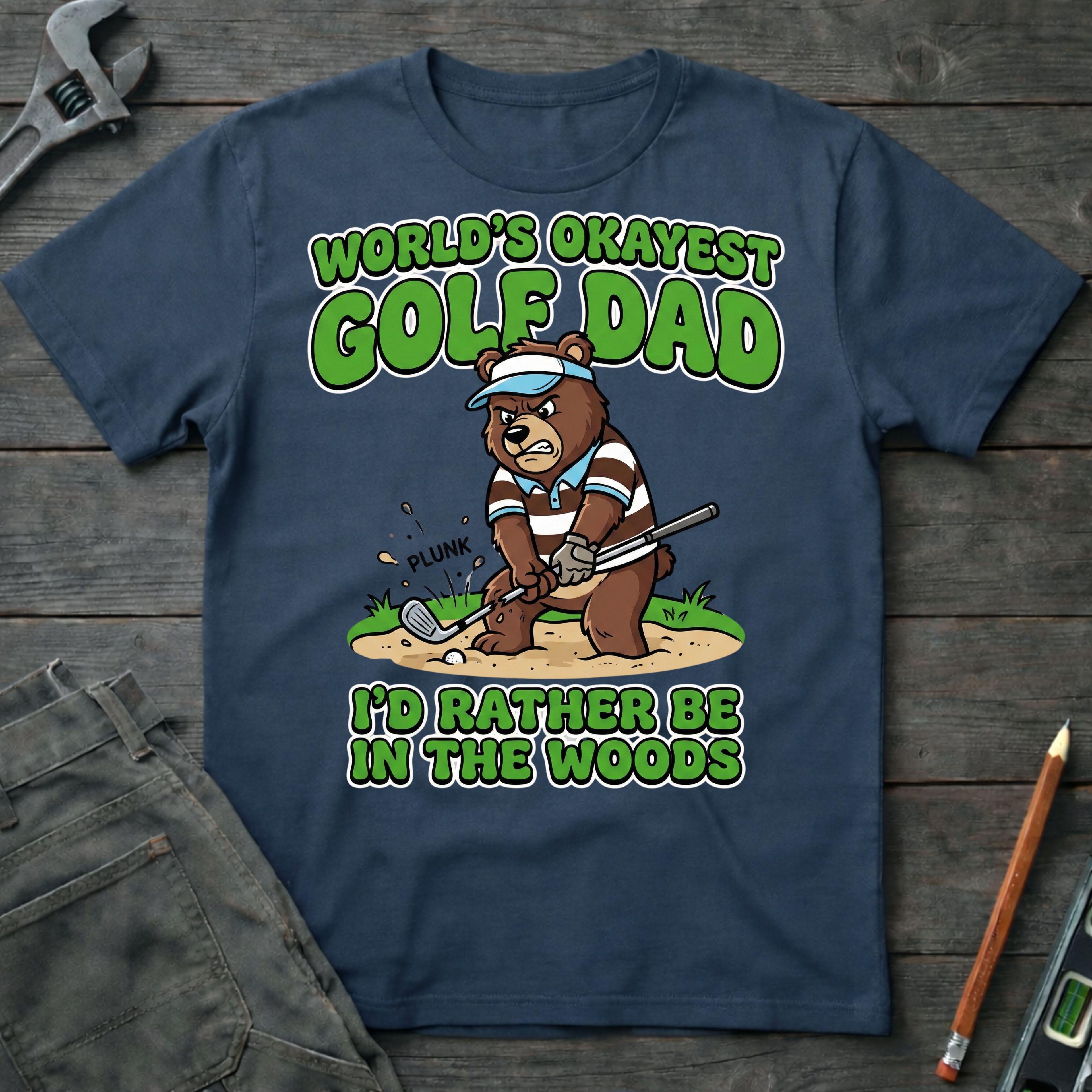World's Okayest Golf Dad T-Shirt