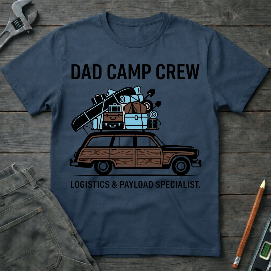 Dad Camp Crew Logistics T-Shirt
