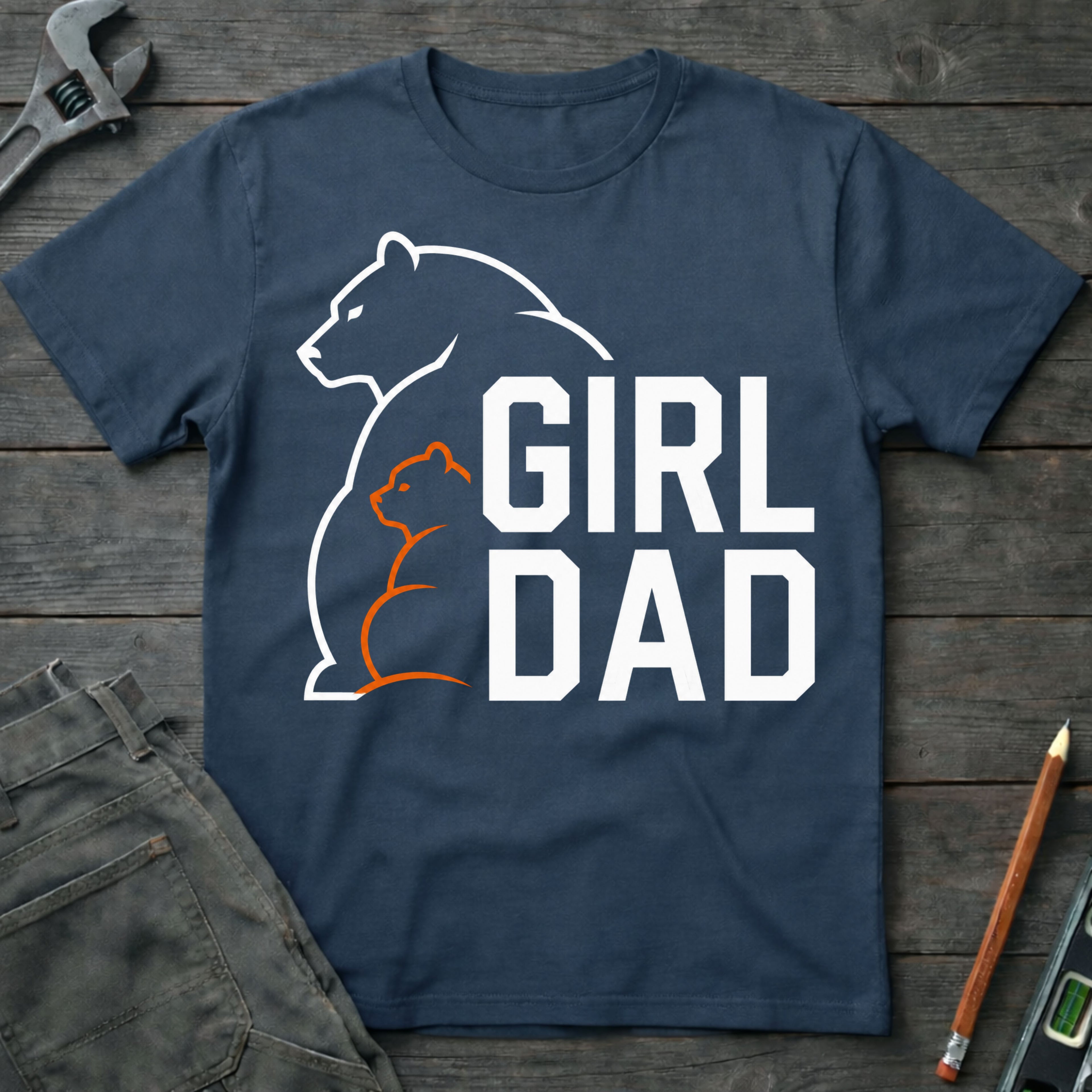 Girl Dad Bear T-Shirt