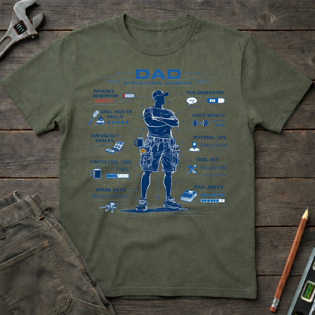 Dad Structural Diagram T-Shirt