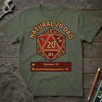 Natural 20 Dad T-Shirt