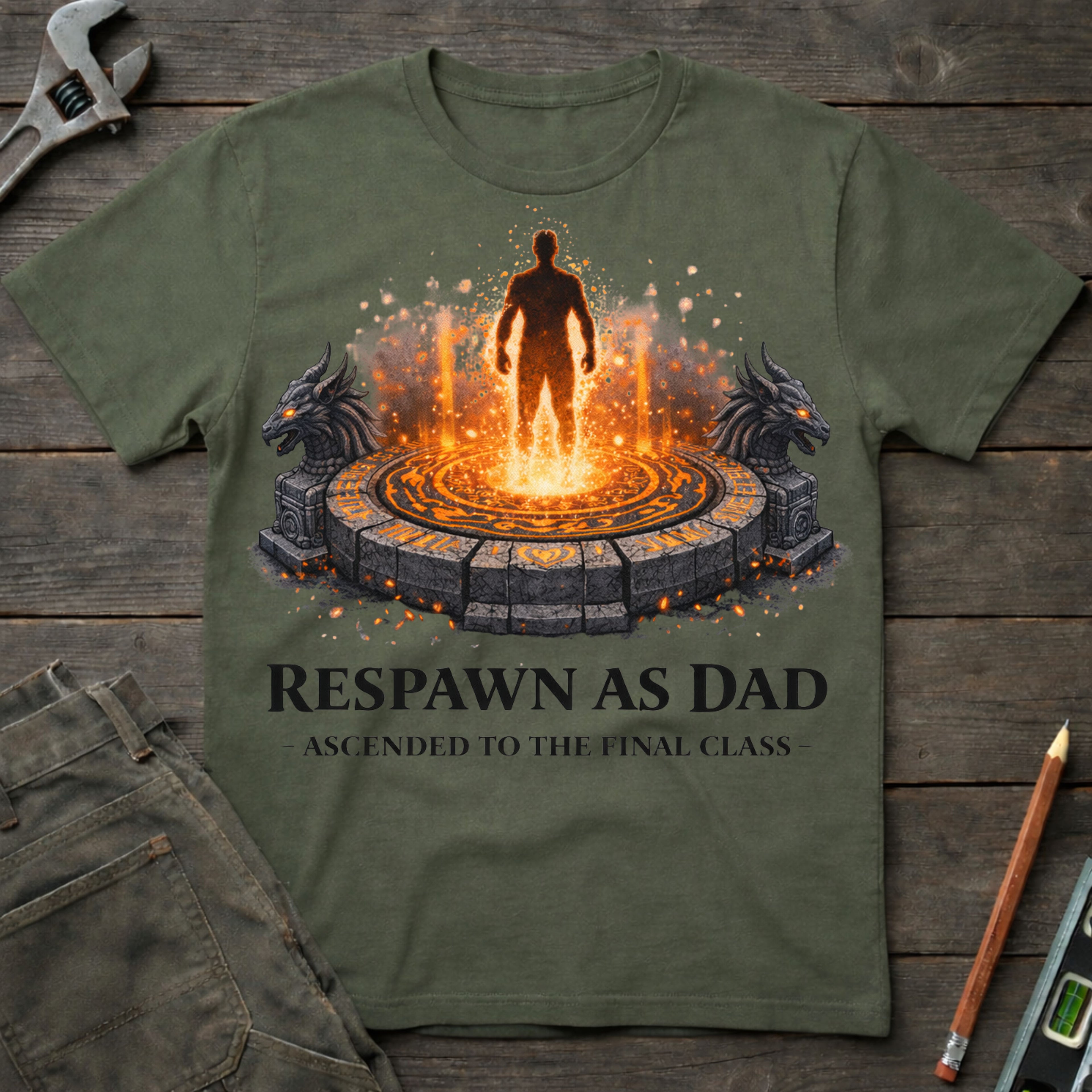 Respawn as Dad T-Shirt