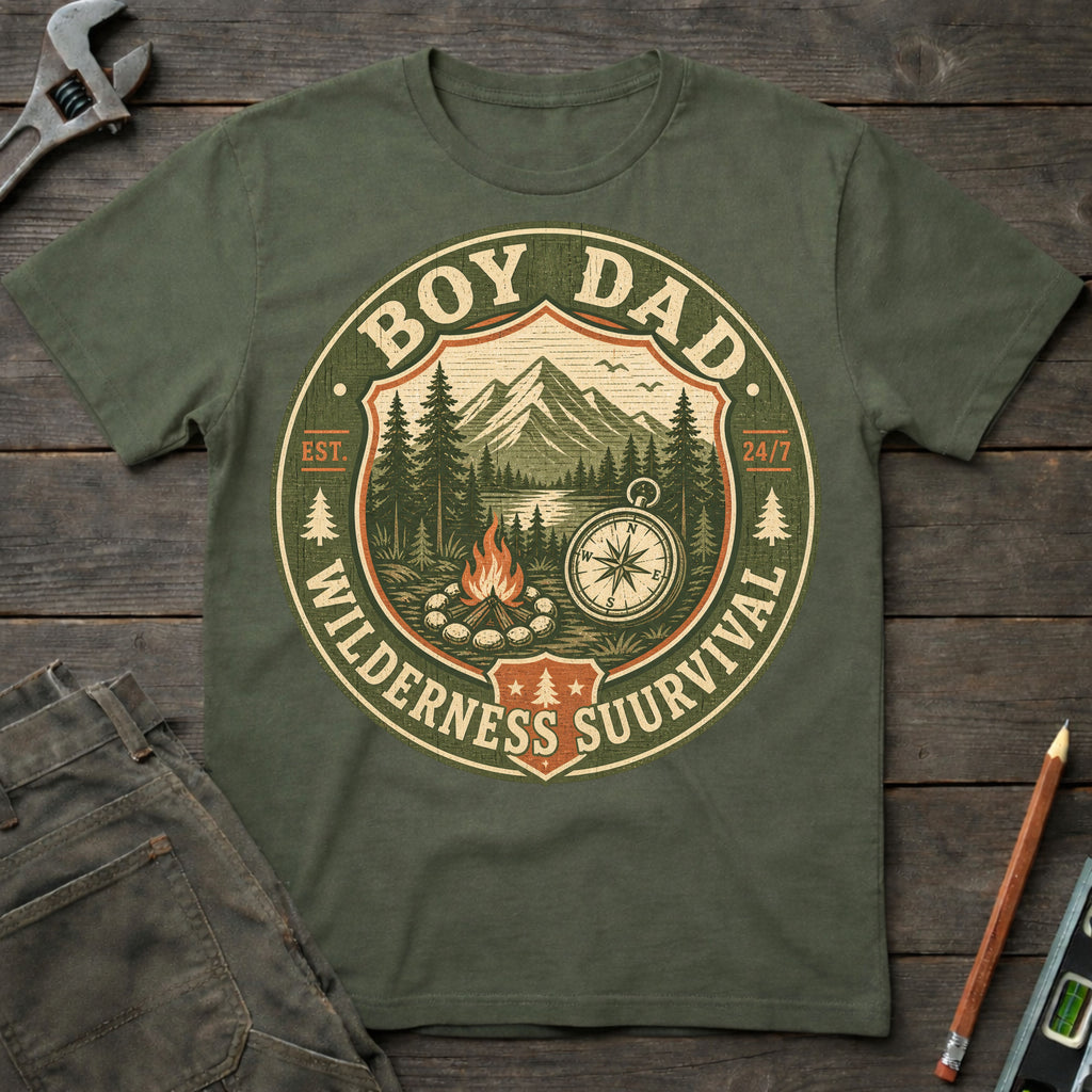 Boy Dad: Wilderness Survivial T-Shirt