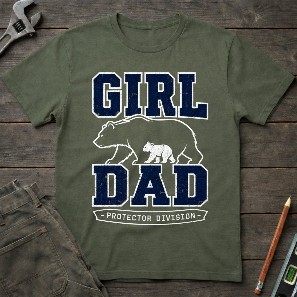 Girl Dad Protector Division T-Shirt