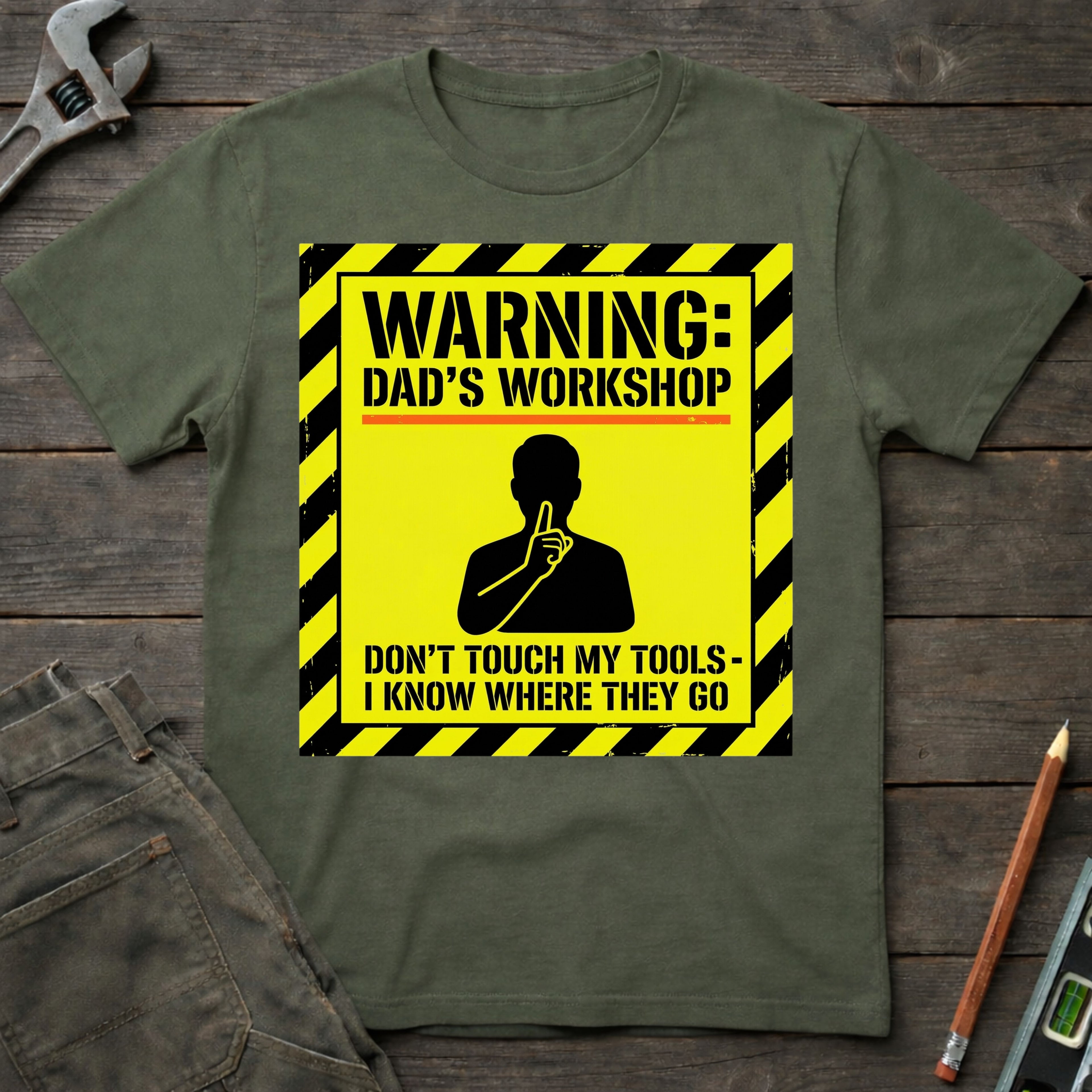 Warning: Dad's Workshop T-Shirt