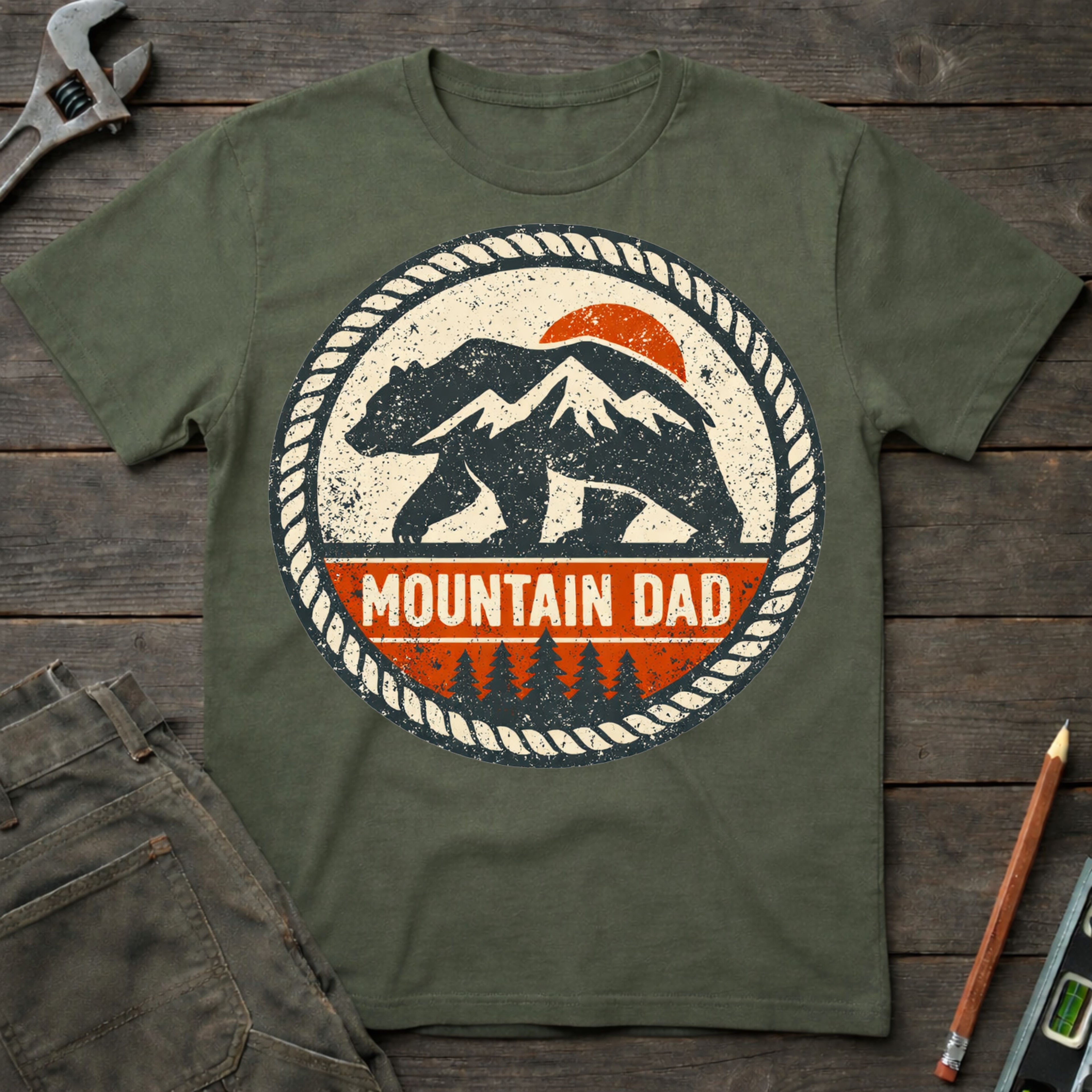 Mountain Dad Badge T-Shirt